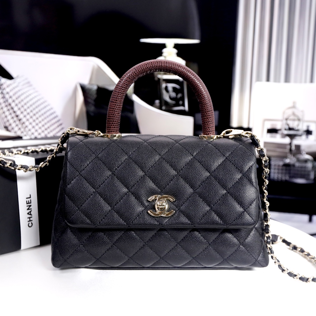Chanel Coco Handle Handbags Crossbody & Shoulder Bags Shop Designer Replica
 All Copper Cowhide Chains