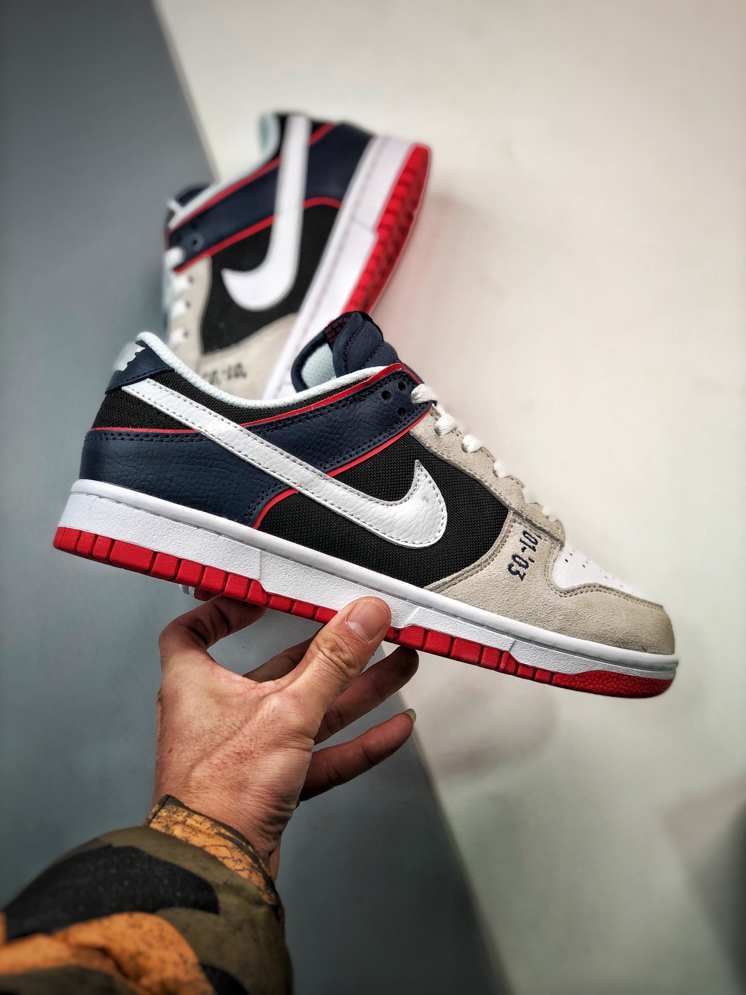 280 Nike Dunk Low Pro 灰白深蓝 318020-015