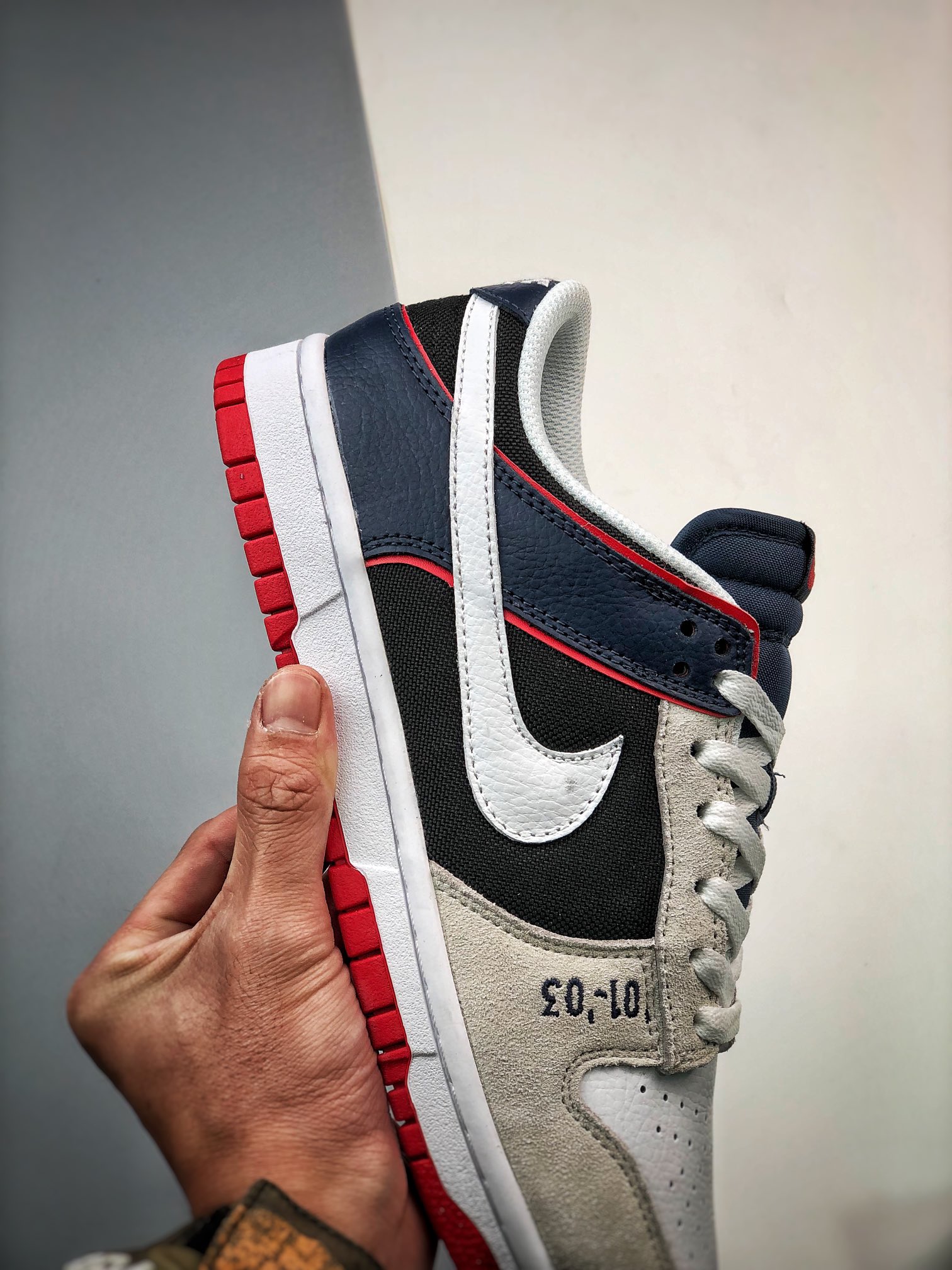 280 Nike Dunk Low Pro 灰白深蓝 318020-015