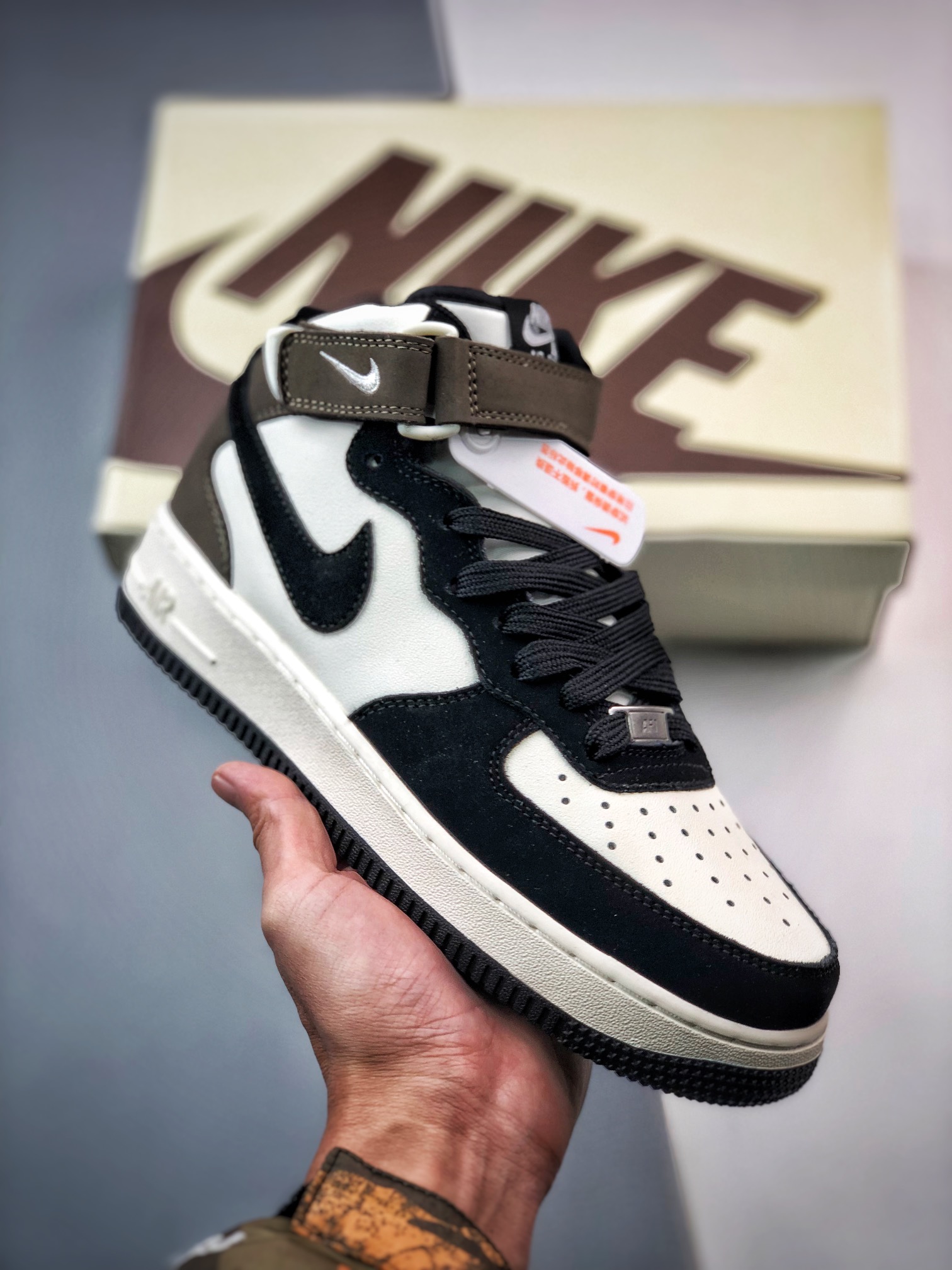 280 Air Force 1 '07 Mid 摩卡黑拼接 GH5696-023