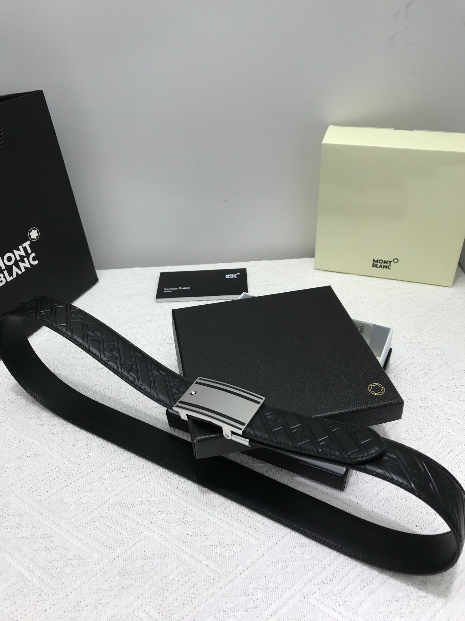 [Montblanc Belts][Brand] Montblanc automatic buckle A24 [Description] Double