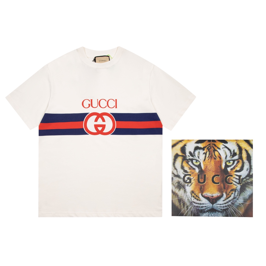 High-End-Designer
 Gucci Kleidung T-Shirt Kaufen Verkaufen
 Beige Drucken Baumwolle Frühlingskollektion Vintage Kurzarm