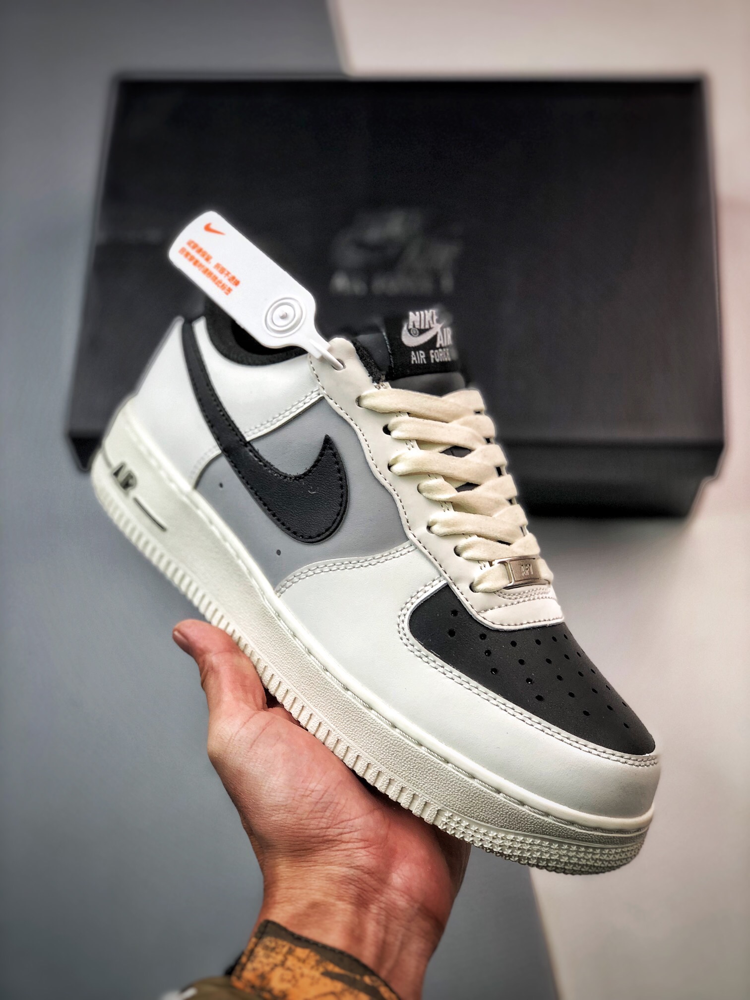 AirForce107Low白灰黑原