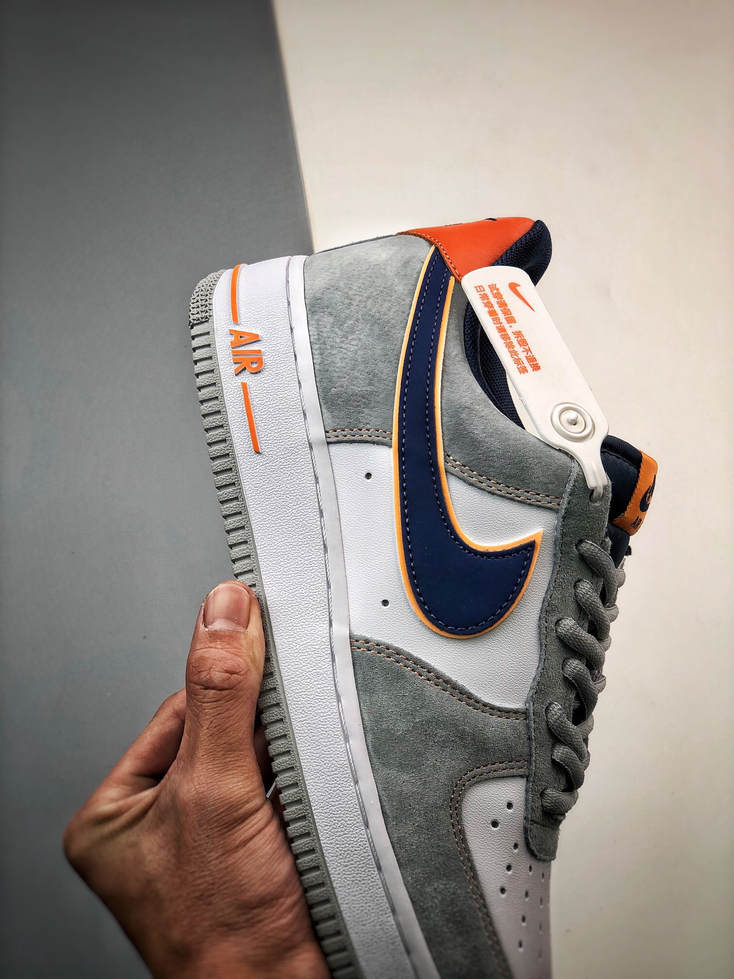 AirForce107Low灰蓝麂皮