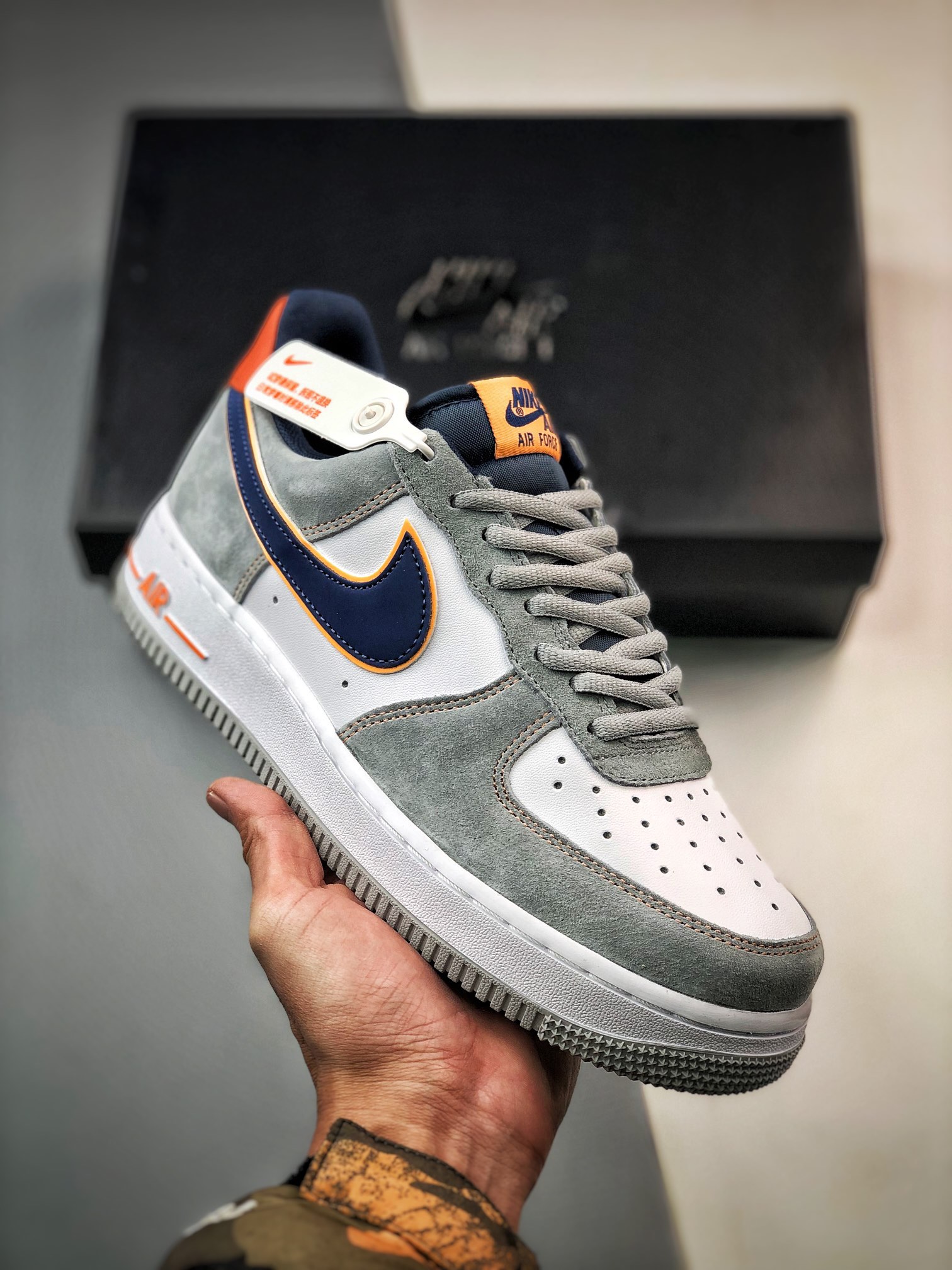 AirForce107Low灰蓝麂皮