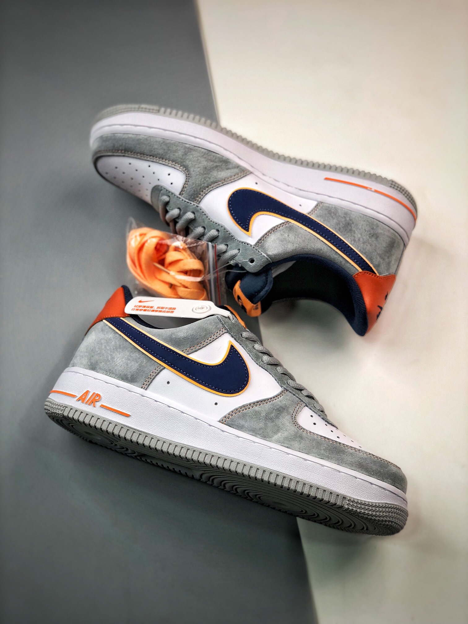 AirForce107Low灰蓝麂皮