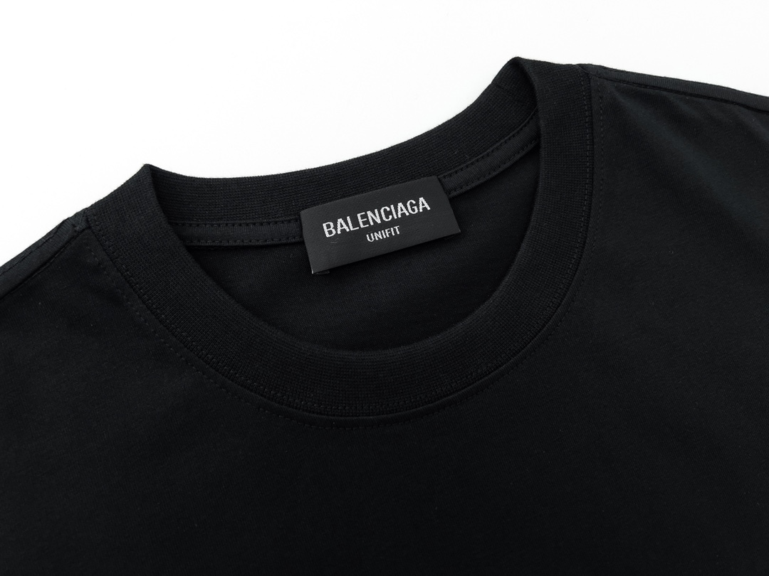 170 BALENCIAGA/巴黎世家BB背后夜光涂鸦短袖T恤