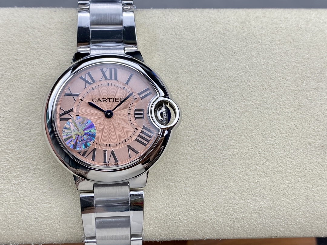 AF 卡地亚 粉色蓝气球33mm 石英机芯女表