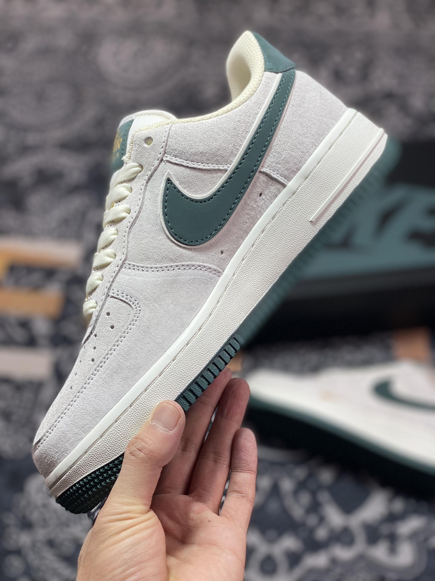 Nike Air Force 1'07 Low ”Grey/Graphite Green/Gold” Air Force One KK5636-710