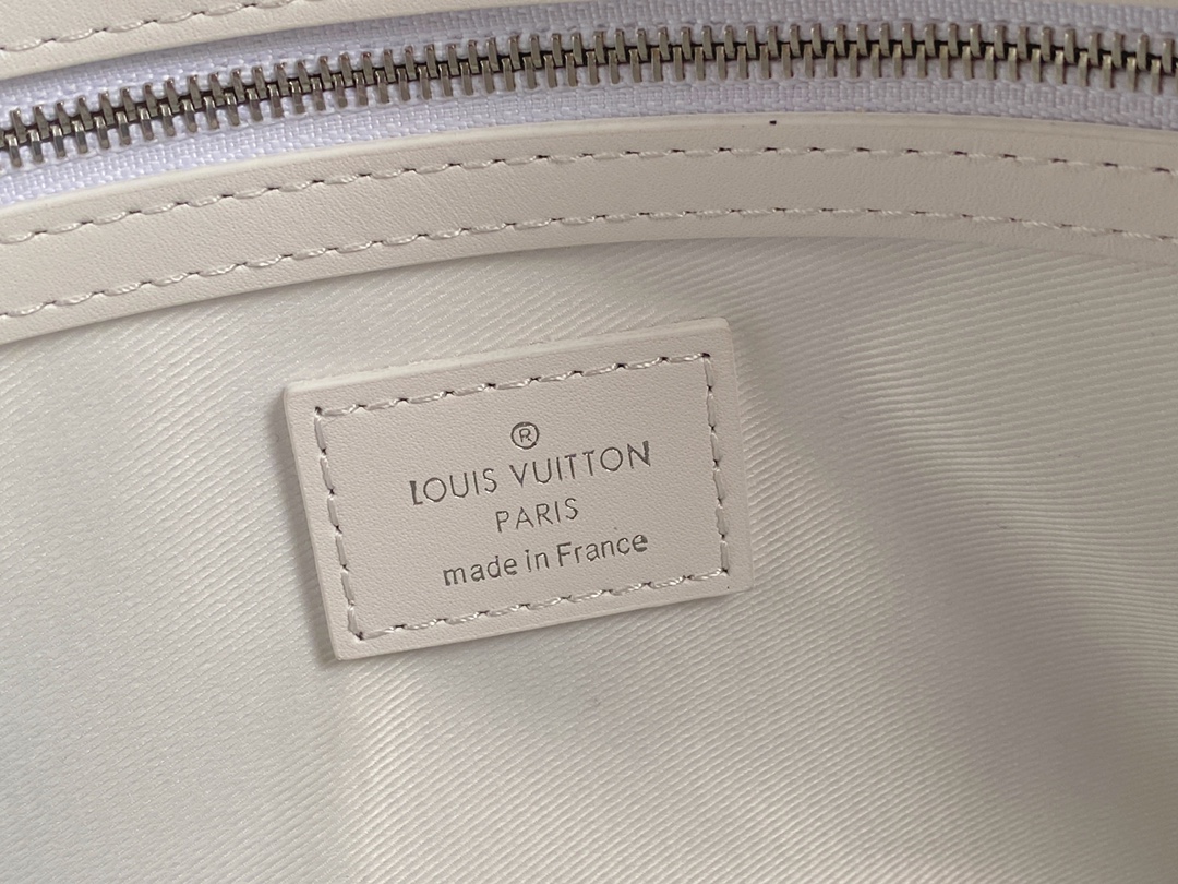 出厂【顶级原单高品质】M21863白色涂鸦 旅行袋系列 KEEPALL BANDOULIÈRE 50 旅行袋 路易威登经典 Keepall 9