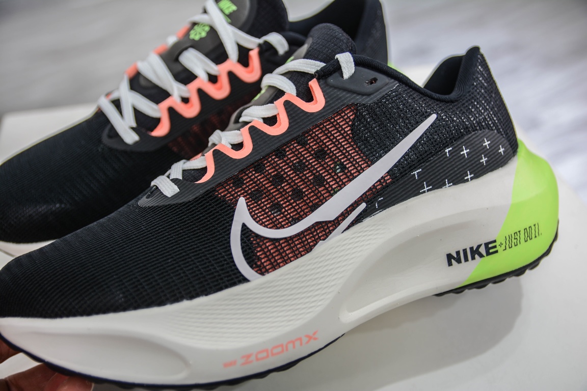 290 纯原真碳板NK Zoom Fly 5运动休闲缓震碳板跑步鞋 白黑蓝 FB1847-011