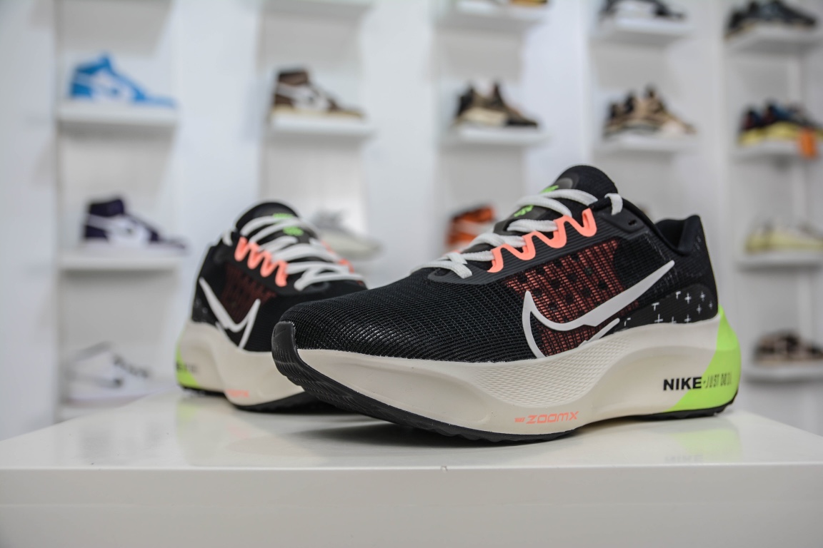 290 纯原真碳板NK Zoom Fly 5运动休闲缓震碳板跑步鞋 白黑蓝 FB1847-011