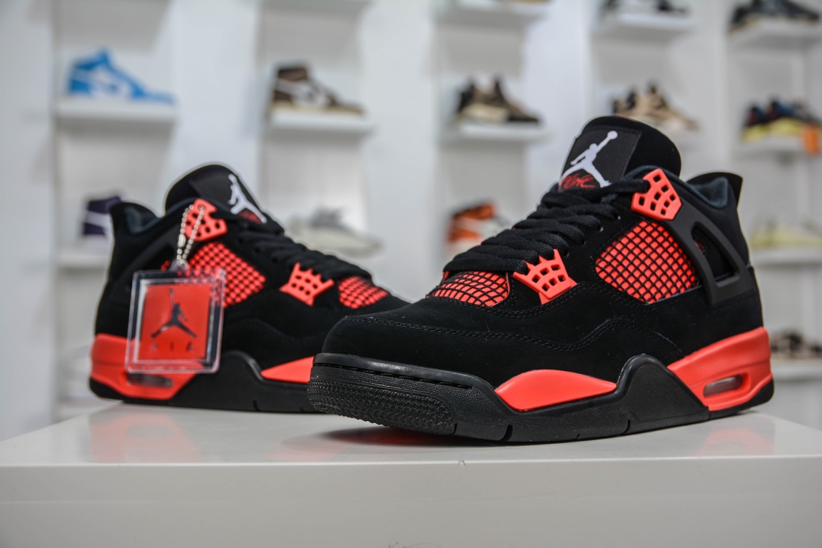 Private order factory Air Jordan AJ4 Retro lightning took half a year masterpiece ct8527-016