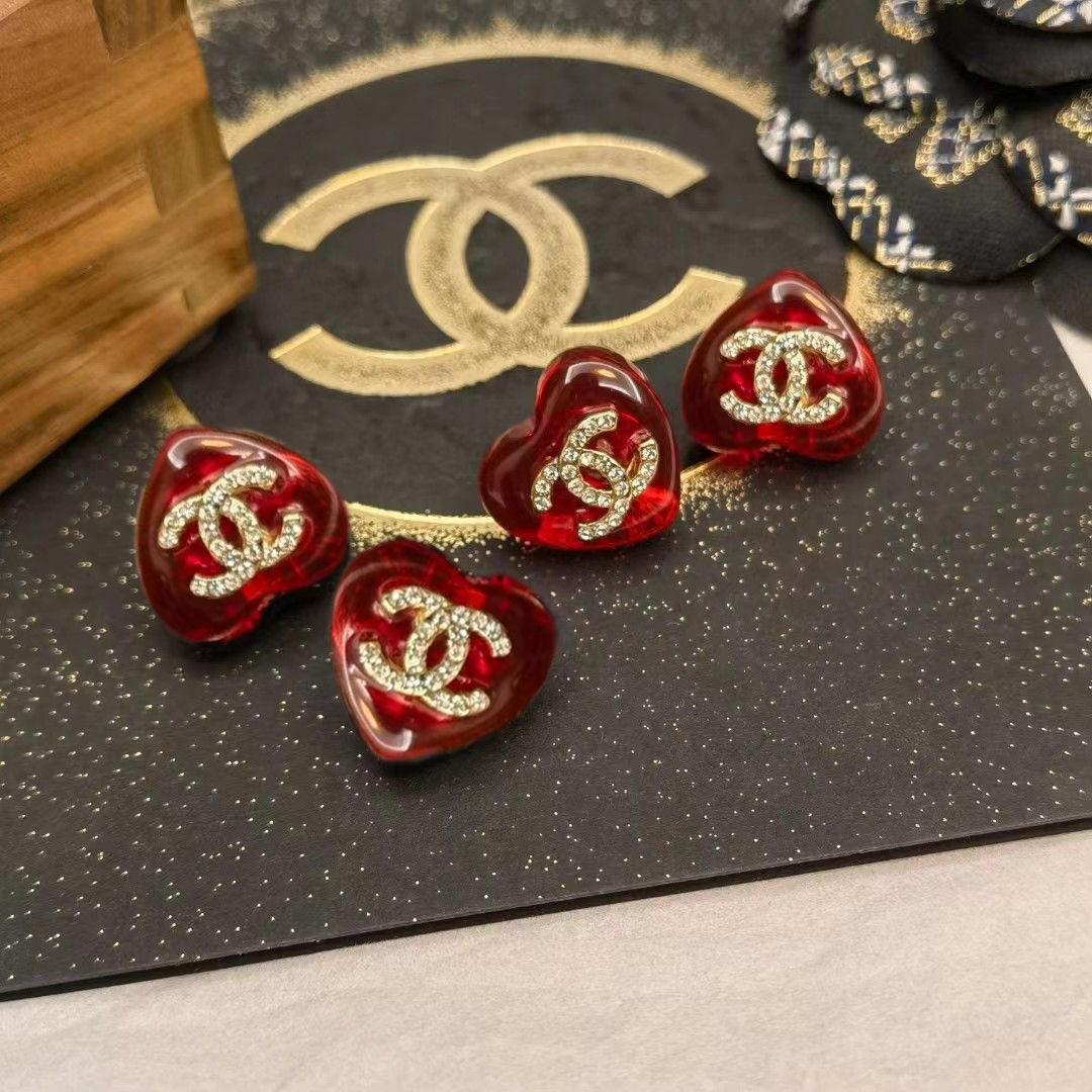 Chanel Jewelry Earring Red