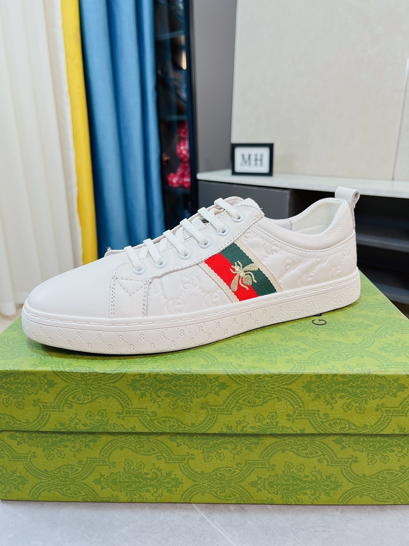 Gucci Casual Shoes Top Sale
 Cowhide Genuine Leather Rubber Fashion Casual