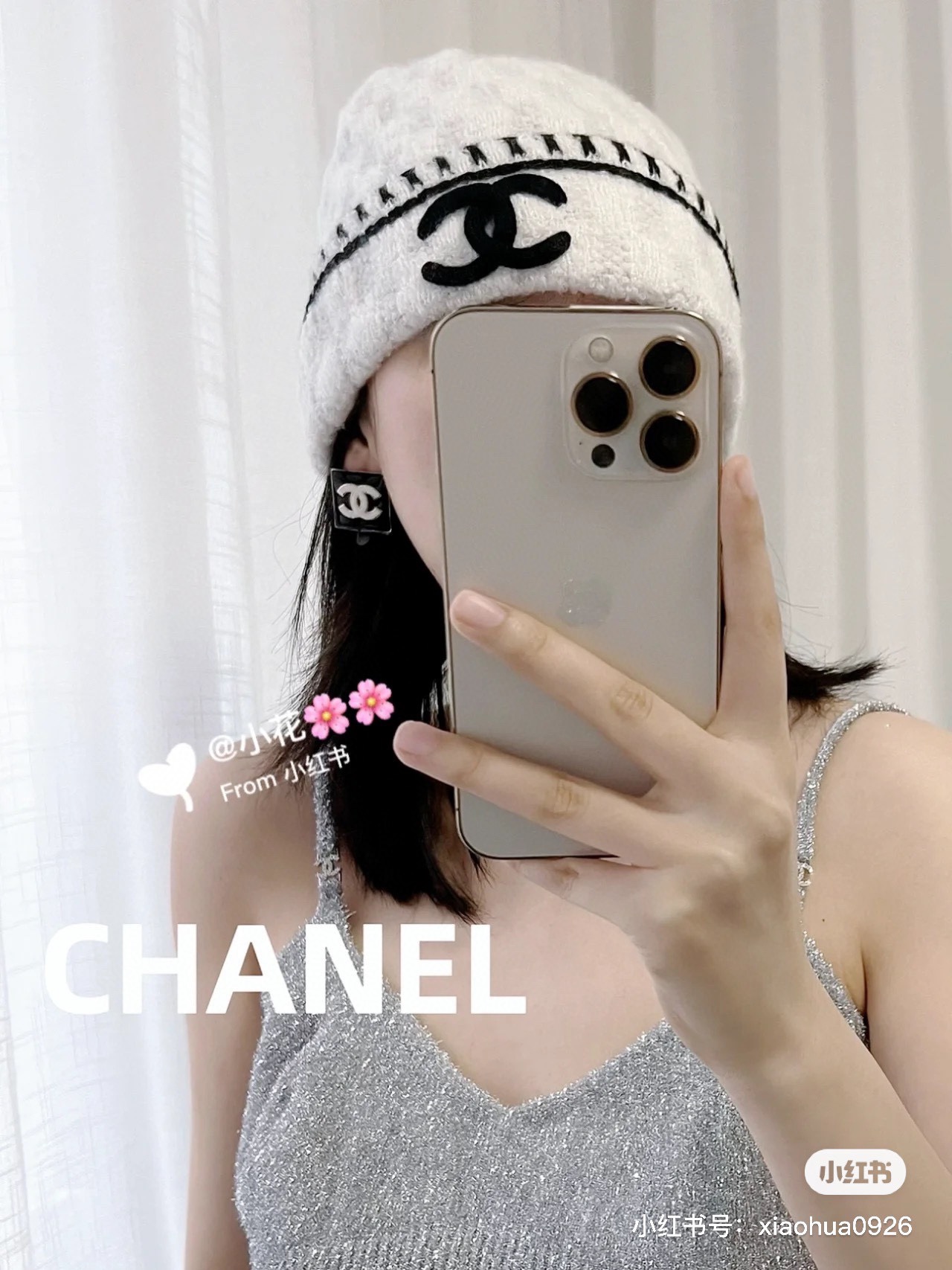 Chanel Cappelli Cappello a Maglia Cashmere Lavorazione a maglia Lana Collezione Autunno/Inverno