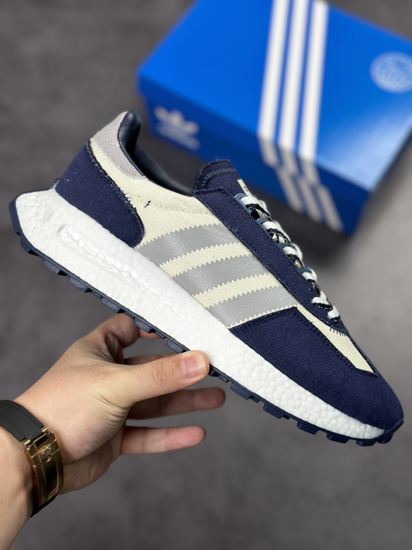 adidas Racing E5 Boost Prototype speed light retro series HQ6331