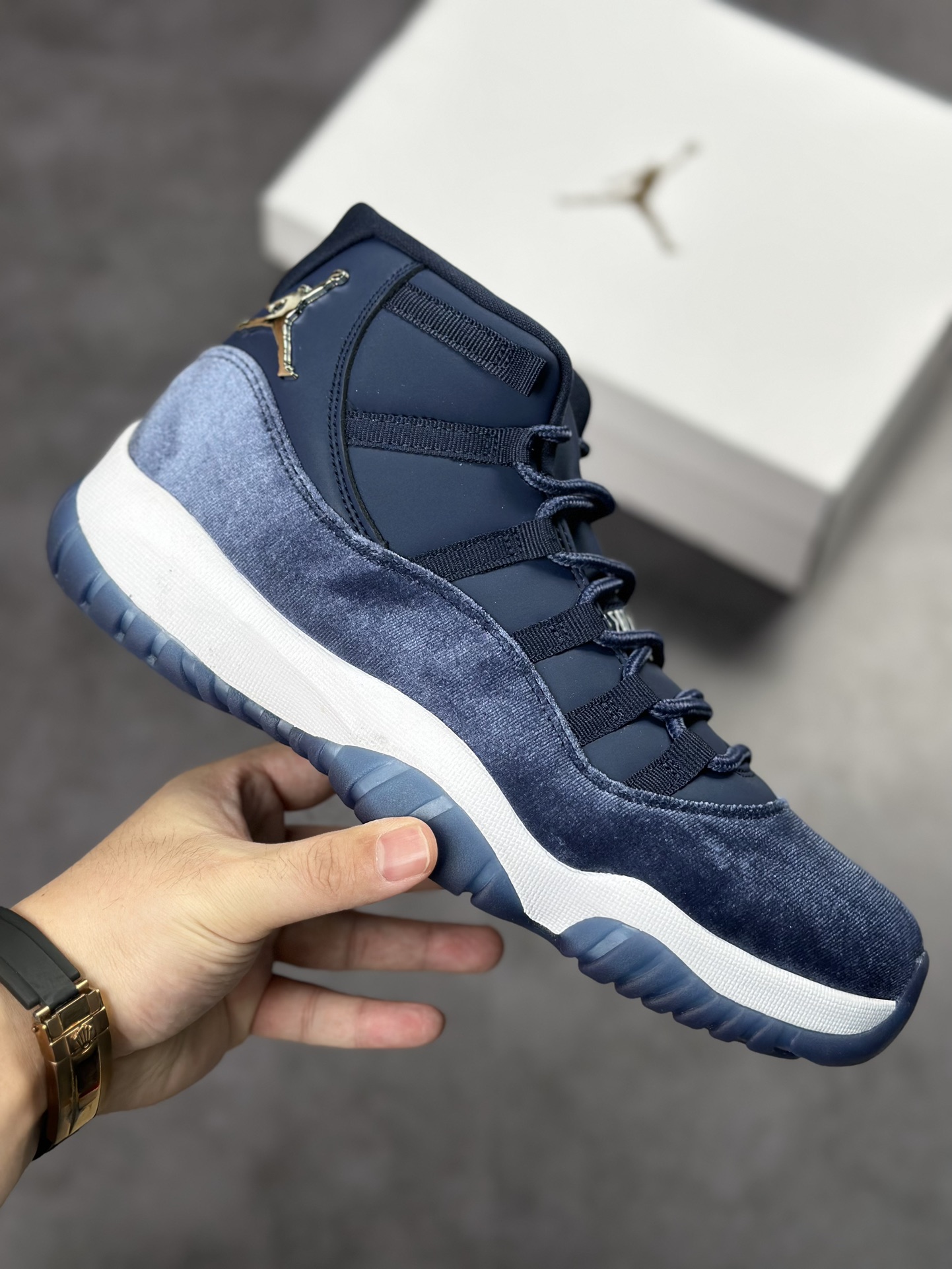 300 Air Jordan 11 Velvet ”Midnight Navy” 丝绒午夜蓝