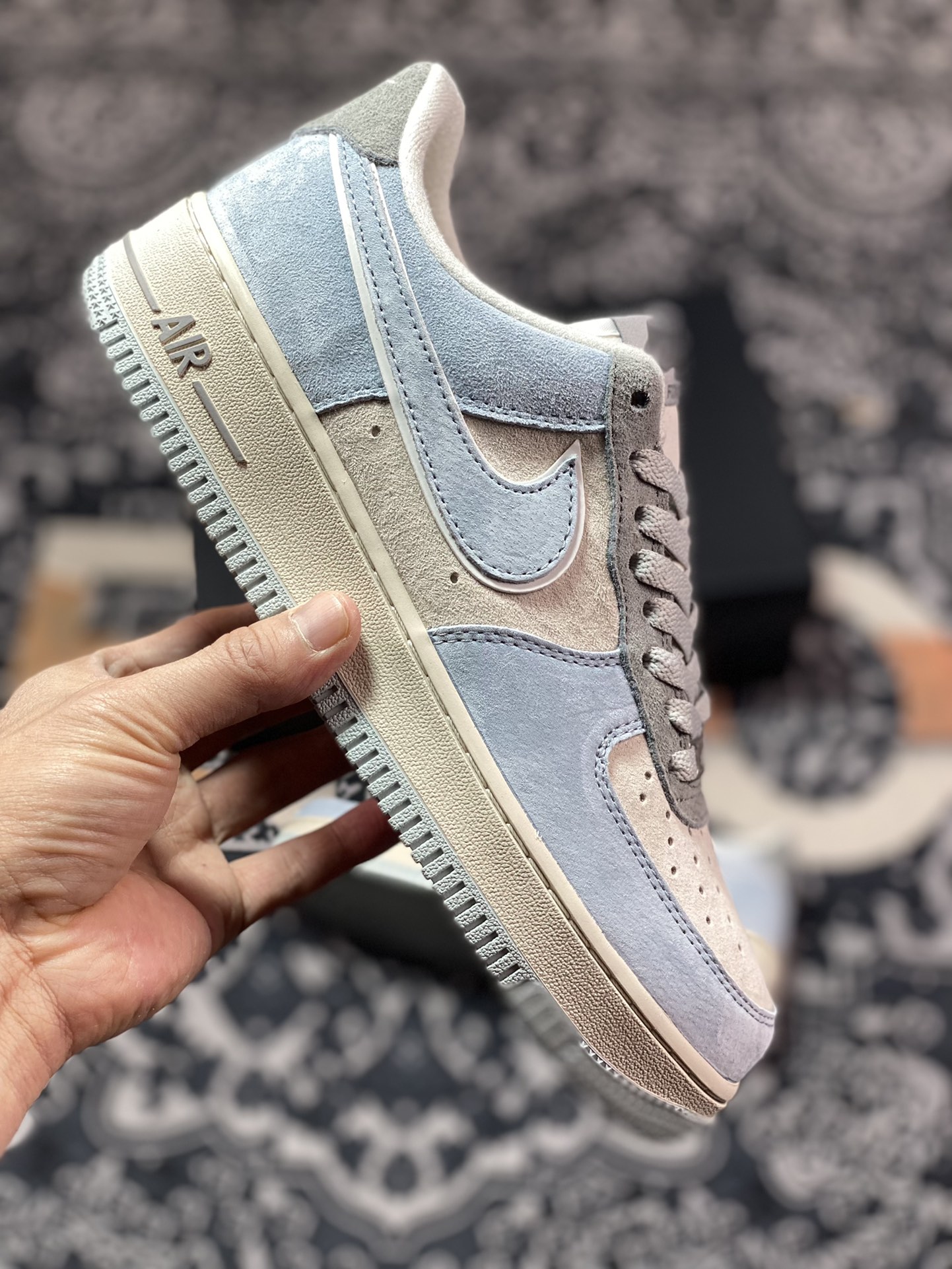 260 Nike Air Force 1′07 Low”Light Blue/Grey”空军一号ZB2121-102
