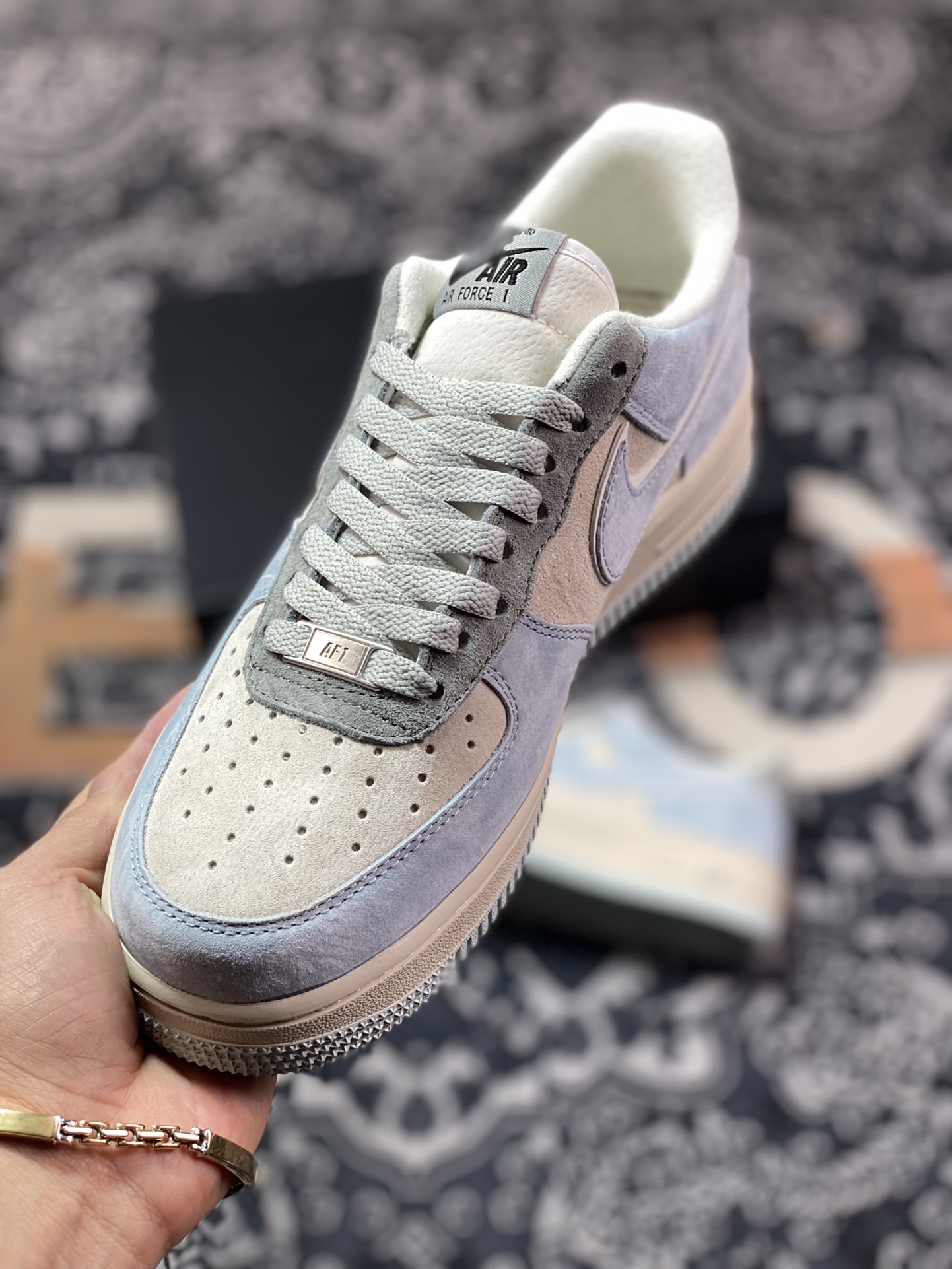 260 Nike Air Force 1′07 Low”Light Blue/Grey”空军一号ZB2121-102