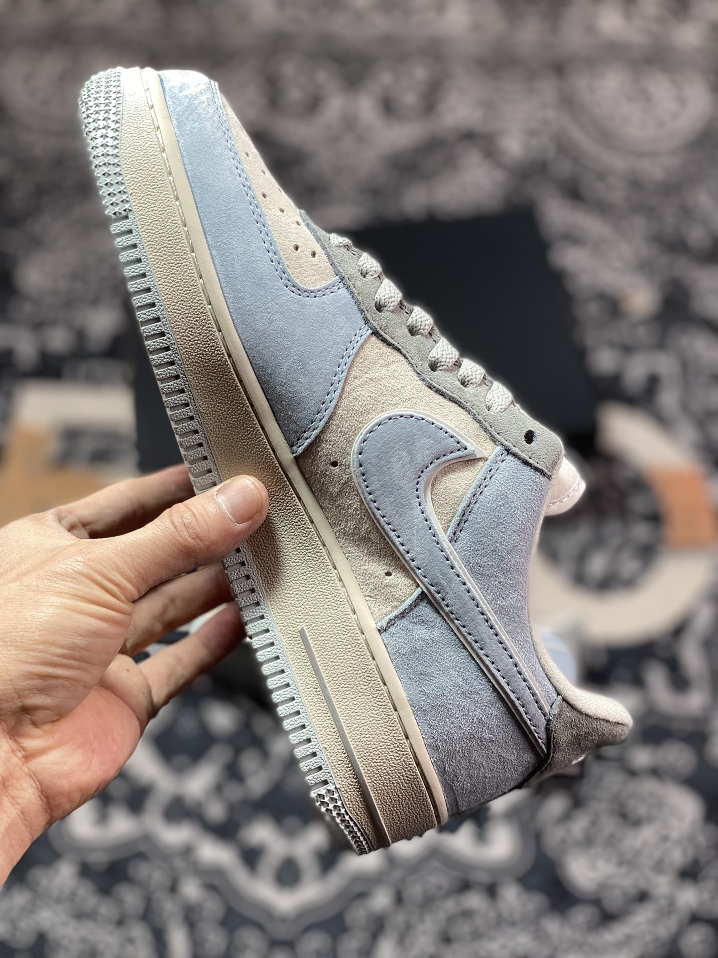 260 Nike Air Force 1′07 Low”Light Blue/Grey”空军一号ZB2121-102