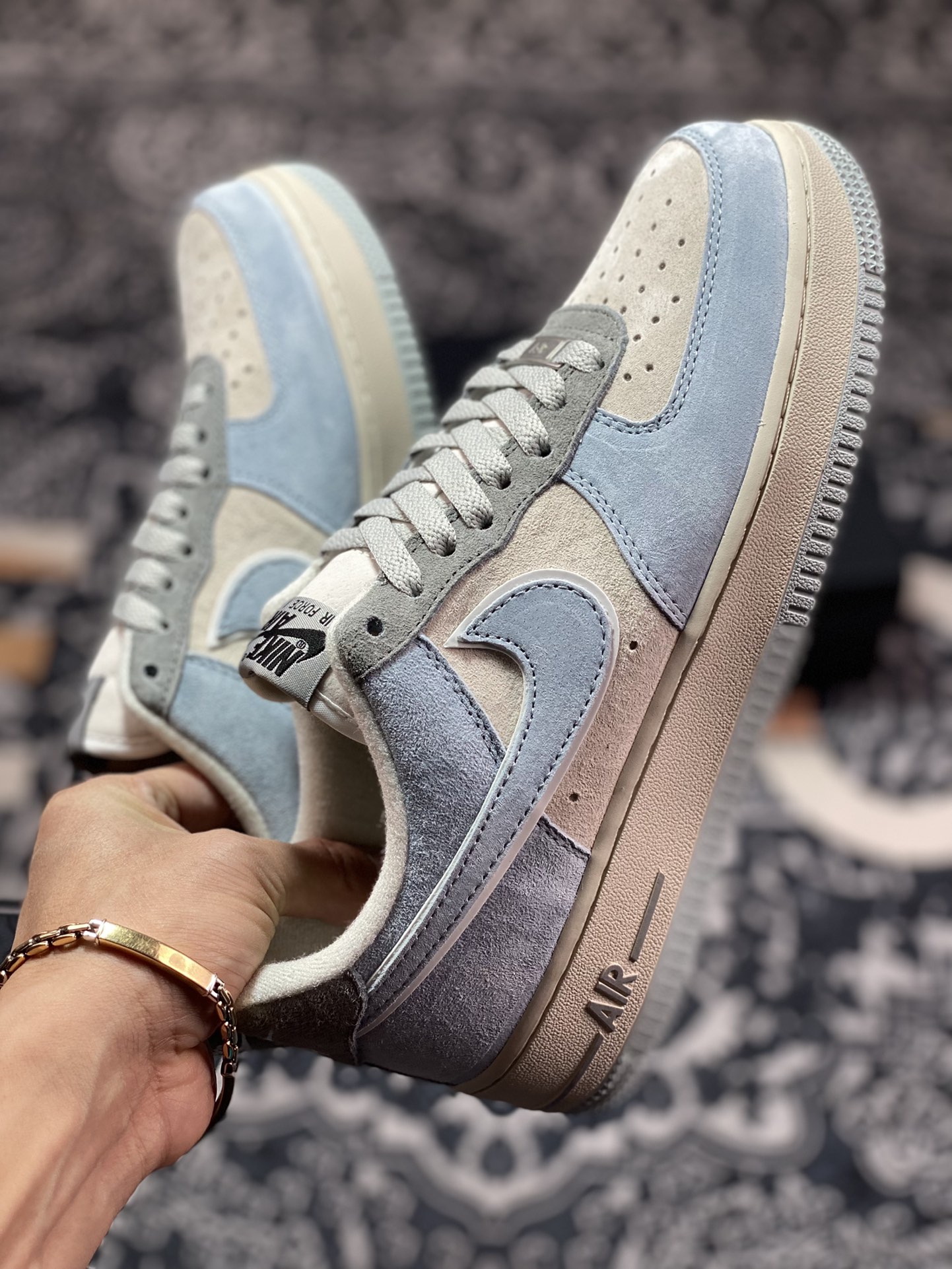 260 Nike Air Force 1′07 Low”Light Blue/Grey”空军一号ZB2121-102