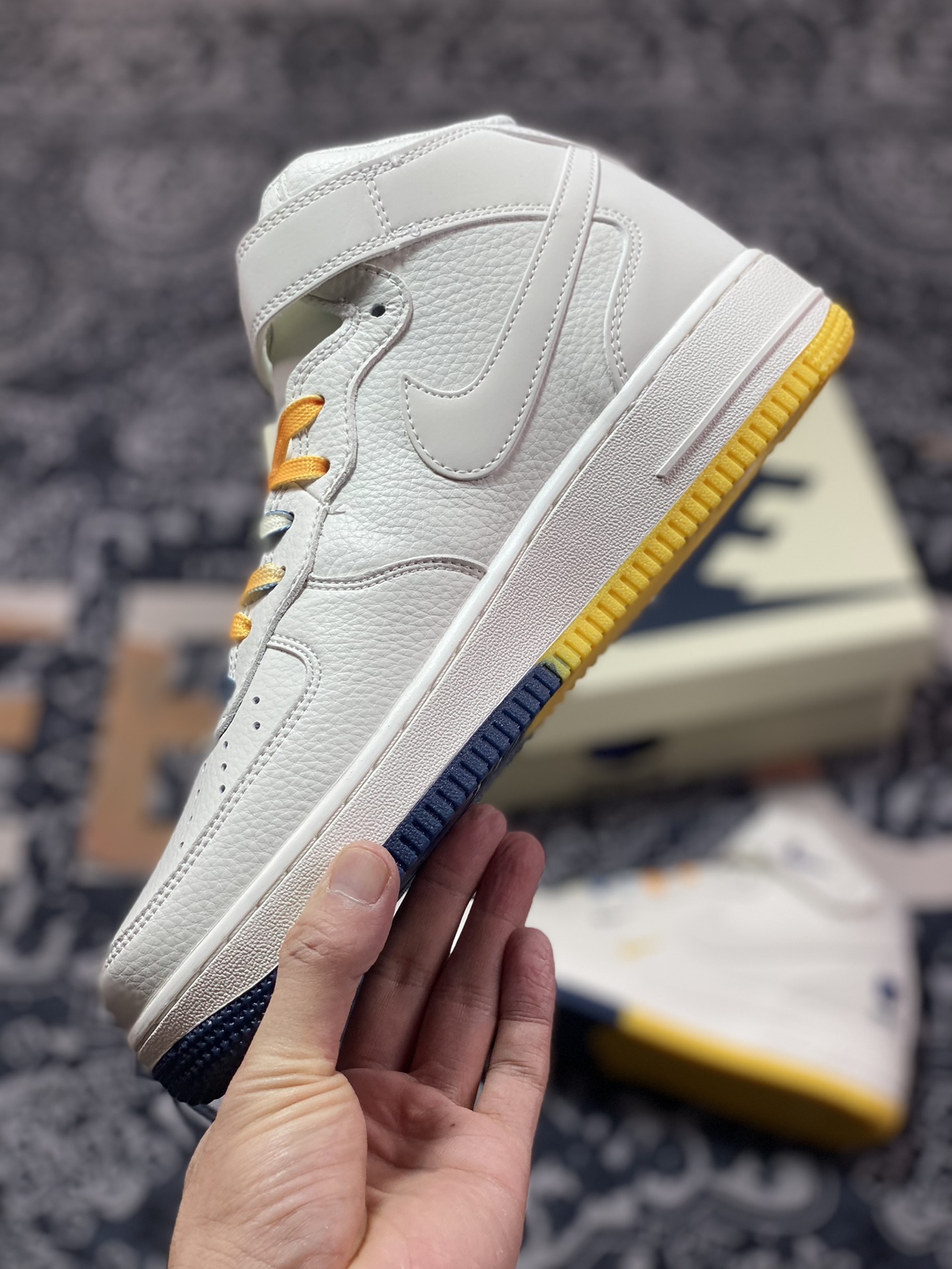 280 Nike Air Force 1’07 Mid QS”Sail/Midnight Blue/Memphis Grizzlies”空军一号系ML5369-215
