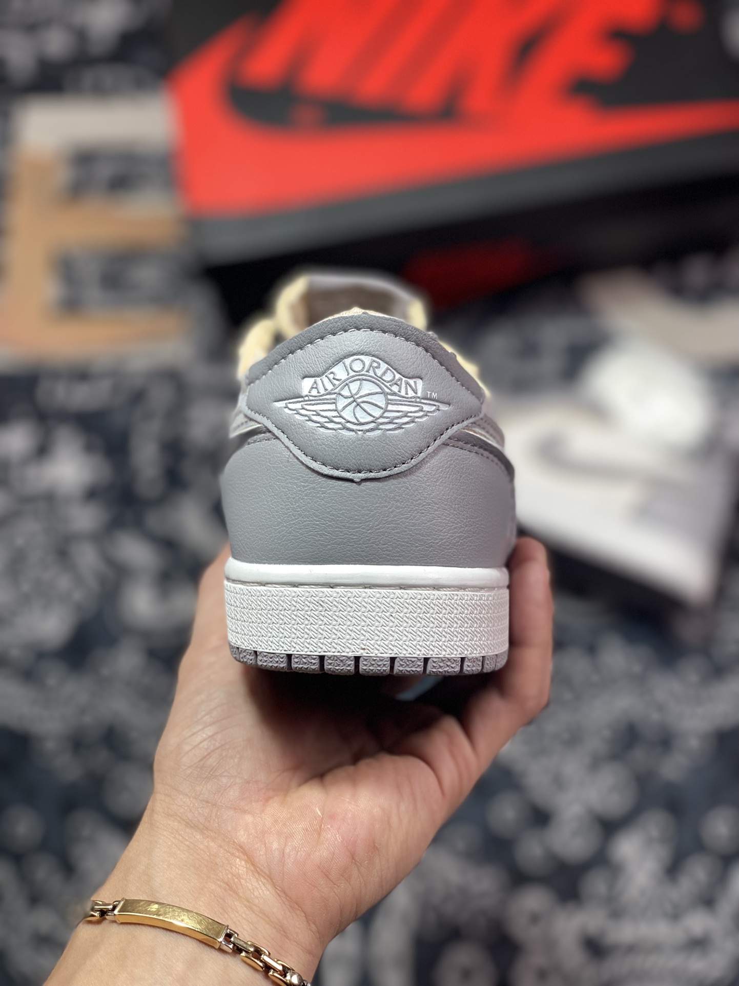 Air Jordan 1 Low ”Tech Grey” white gray AJ1 low top casual sneakers DN1635-002