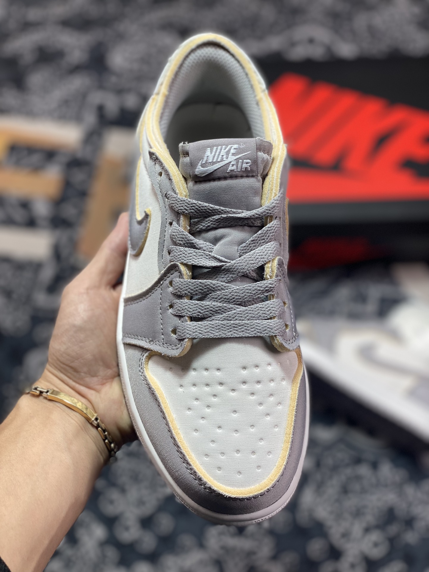 Air Jordan 1 Low ”Tech Grey” white gray AJ1 low top casual sneakers DN1635-002
