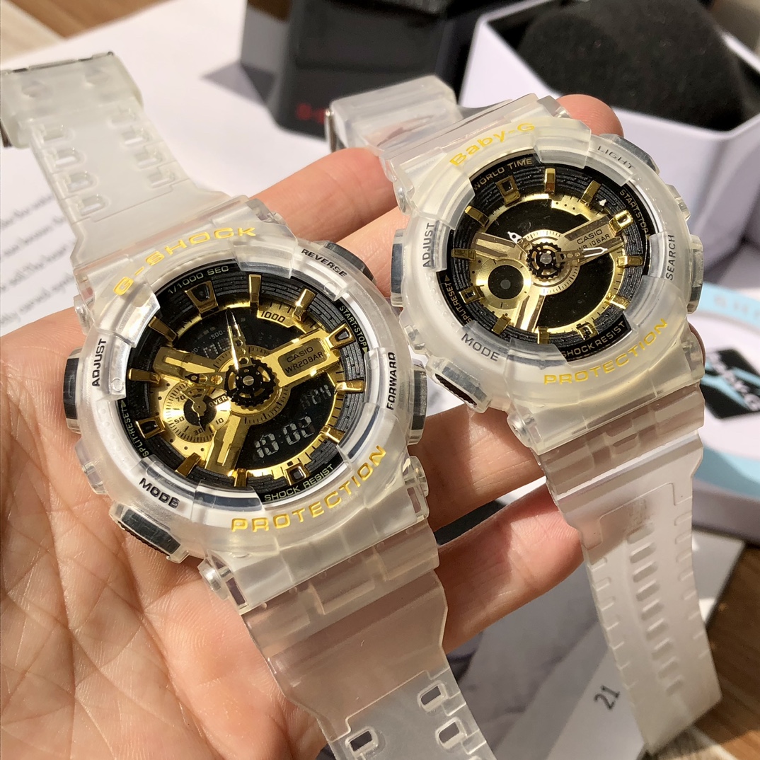 卡西欧情侣款G-SHOCK GA-110经典震防表盘设计