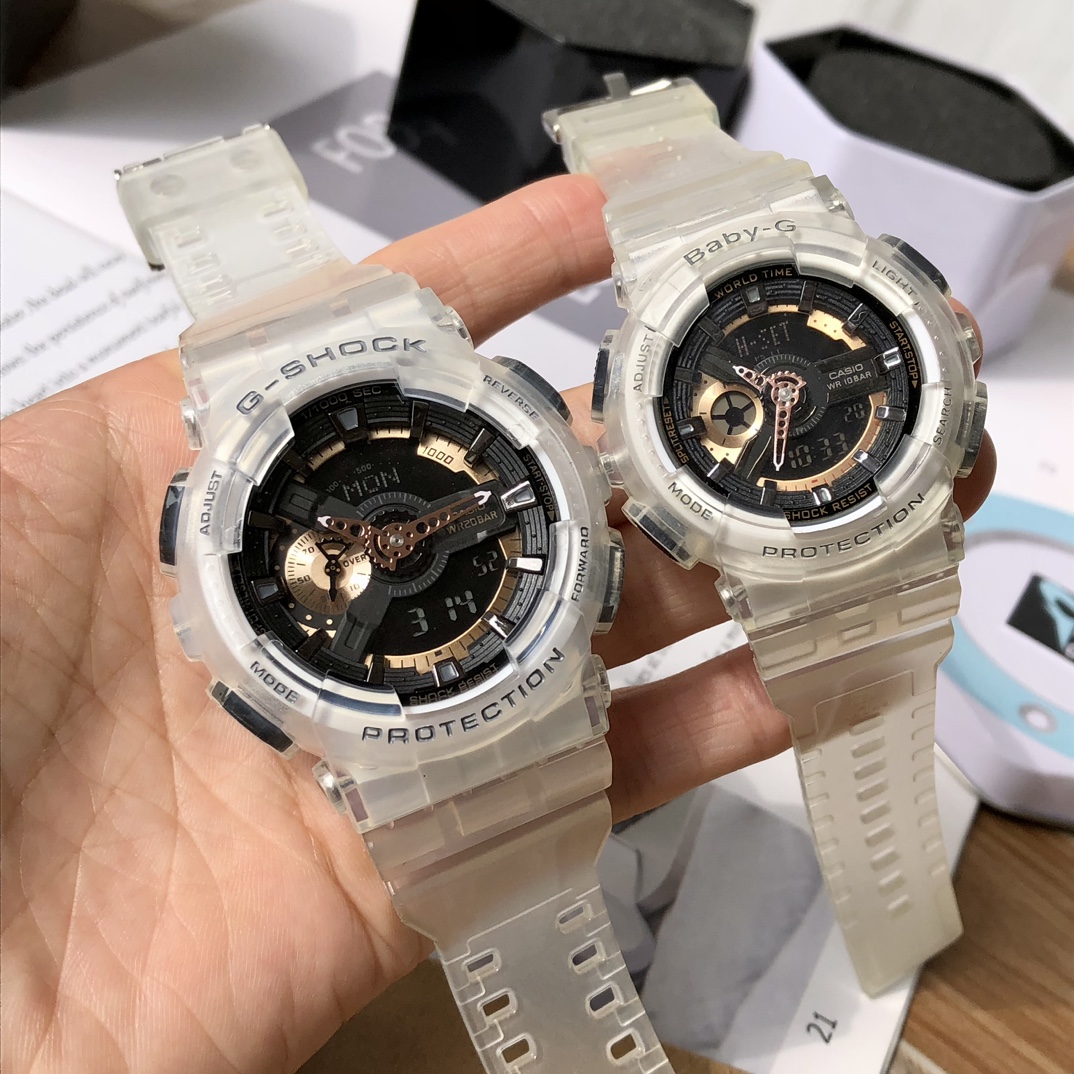 卡西欧情侣款G-SHOCK GA-110经典震防表盘设计