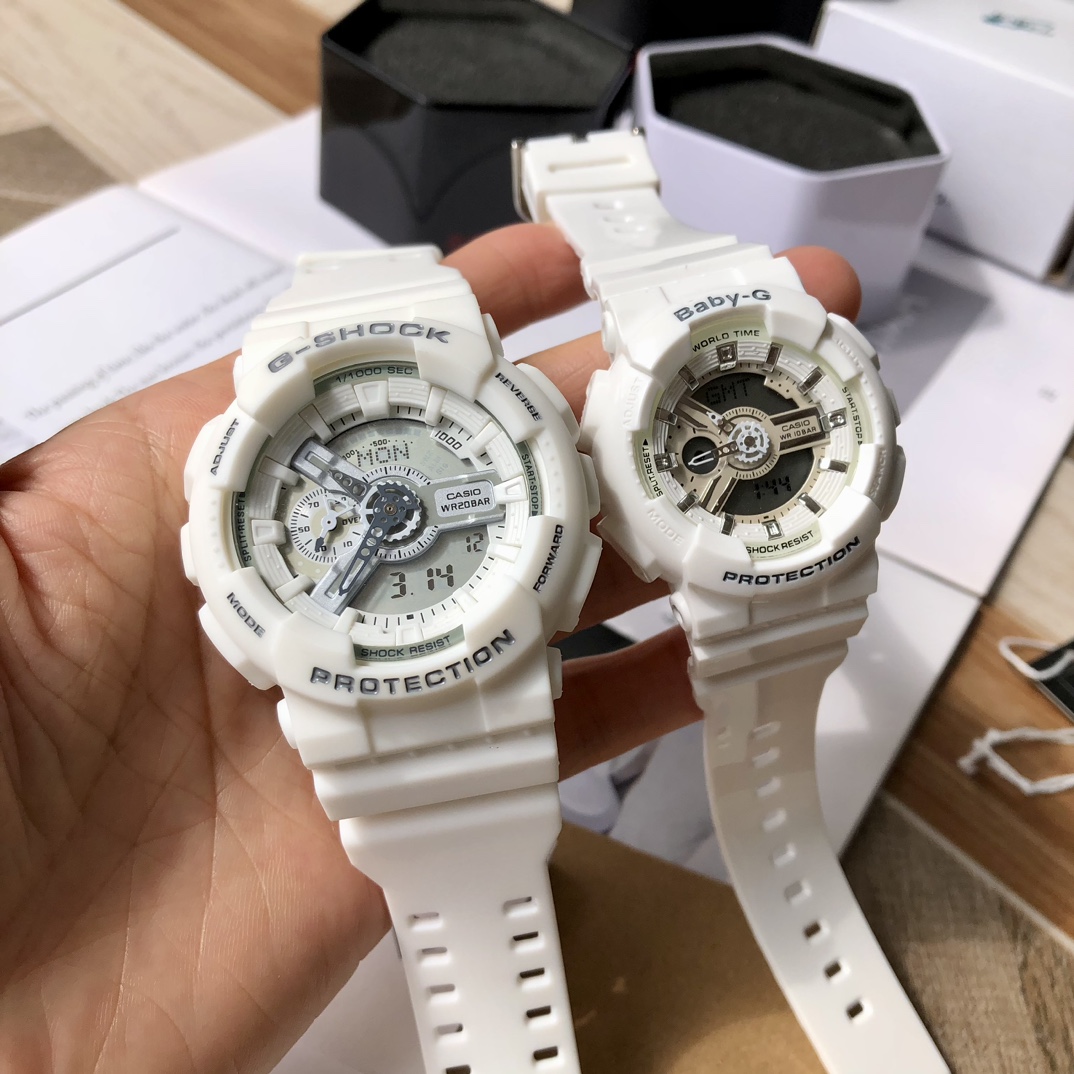 卡西欧情侣款G-SHOCK GA-110经典震防表盘设计