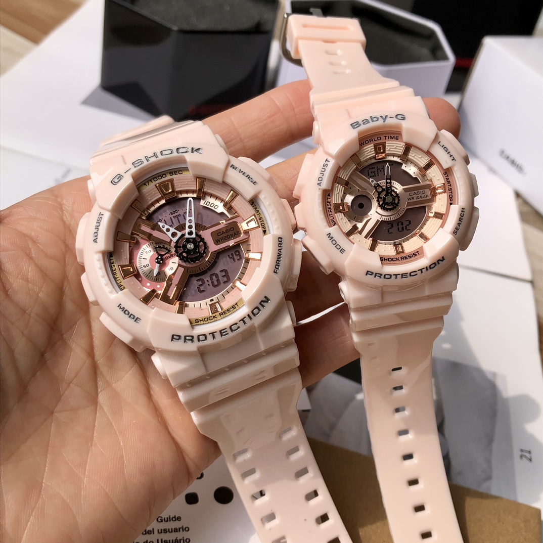 卡西欧情侣款G-SHOCK GA-110经典震防表盘设计