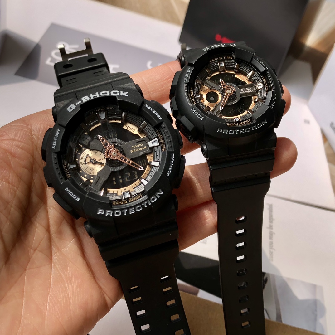卡西欧情侣款G-SHOCK GA-110经典震防表盘设计