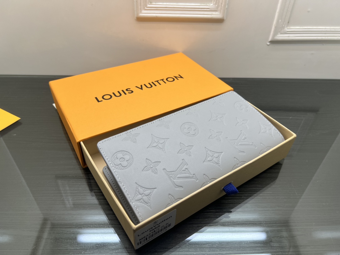The open view of the stylish leather wallet.