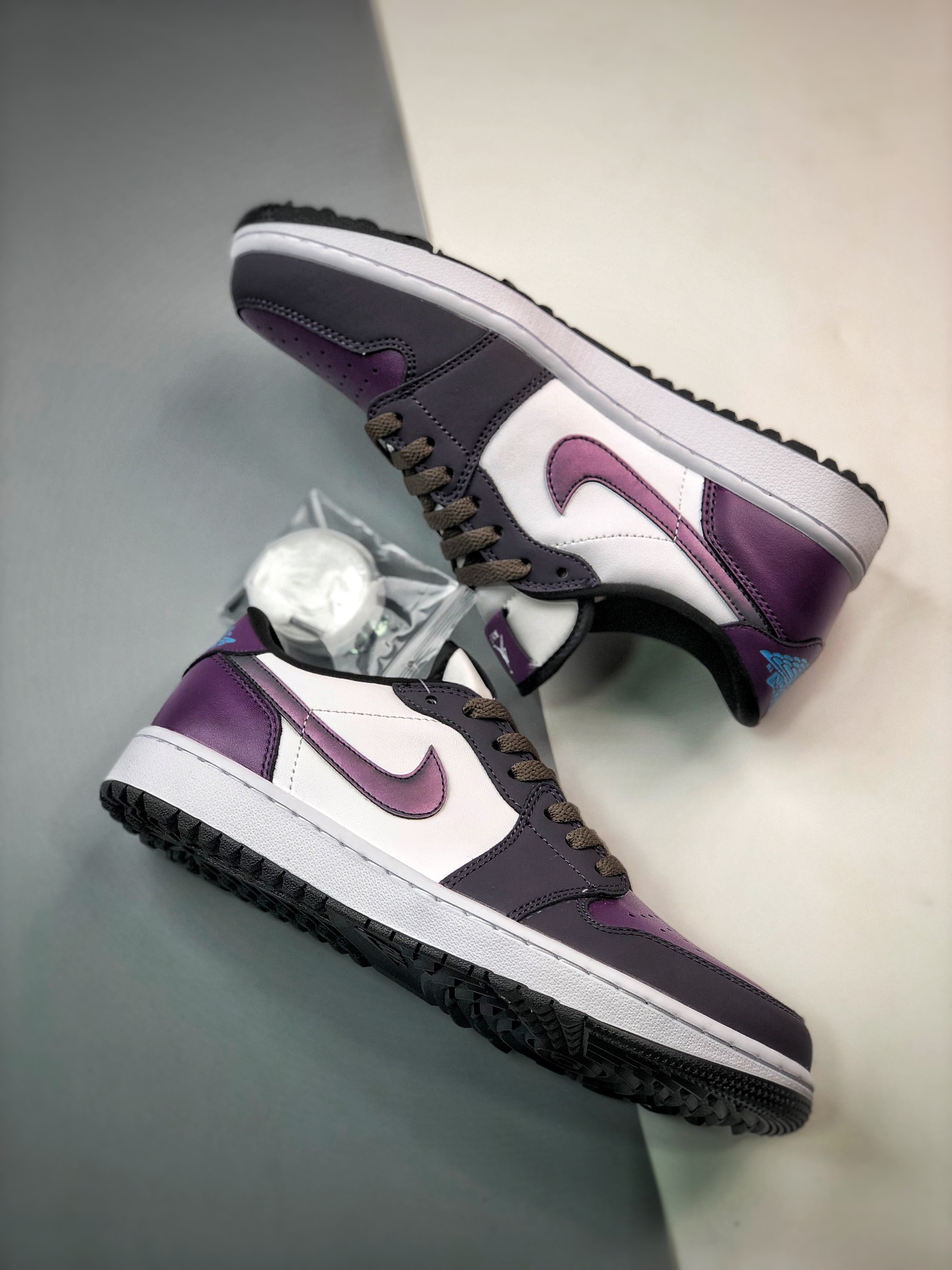 Air Jordan 1 Low Golf RNG White Gray Black Purple DZ9787-155