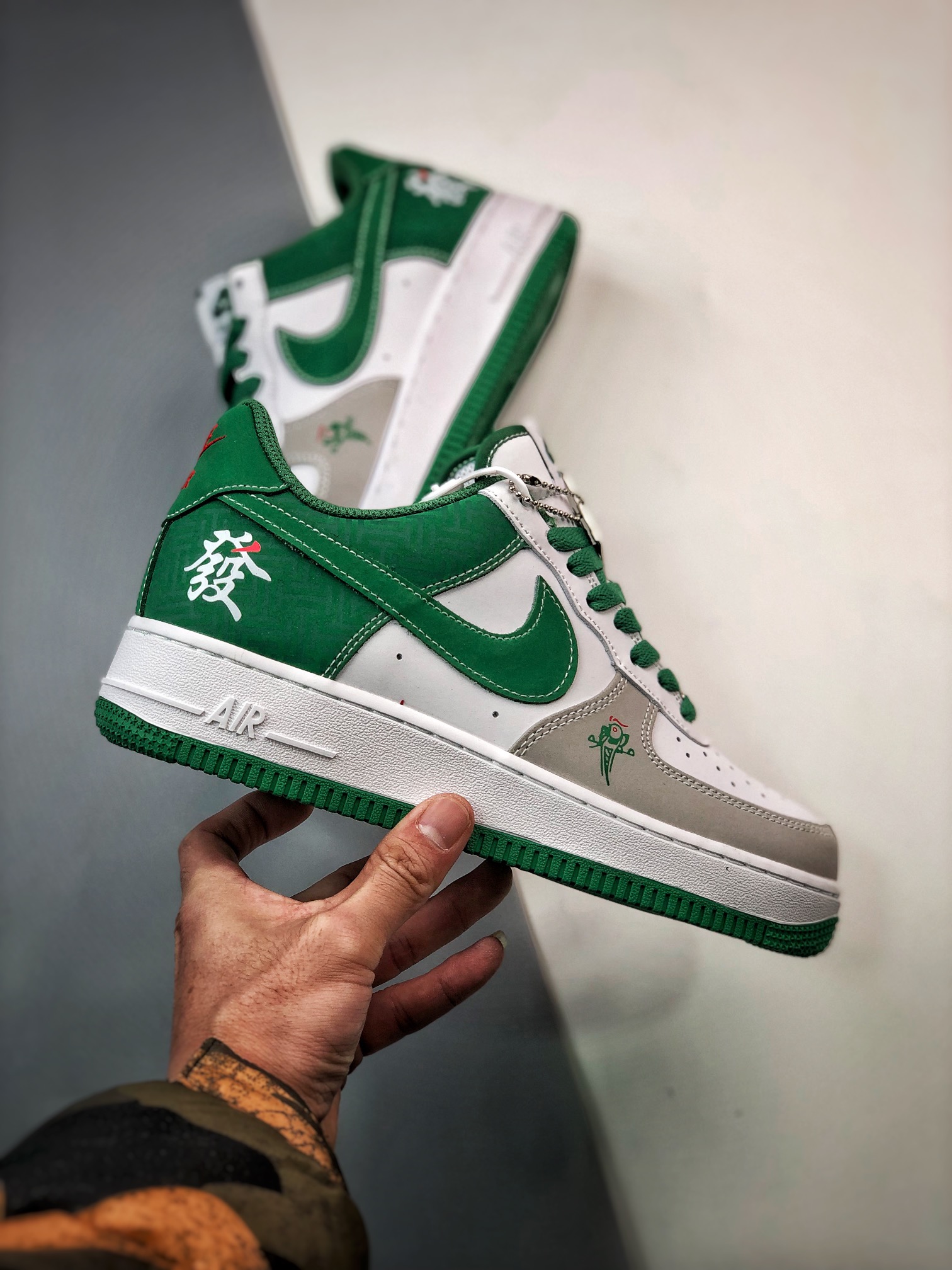 260 Air Force 1 '07 Low 雀神白灰绿 BS9055-806
