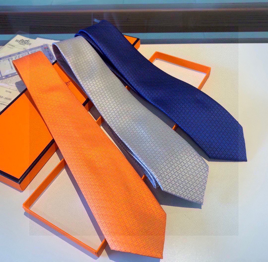 男士新款领带系列H提花领带稀有H家每