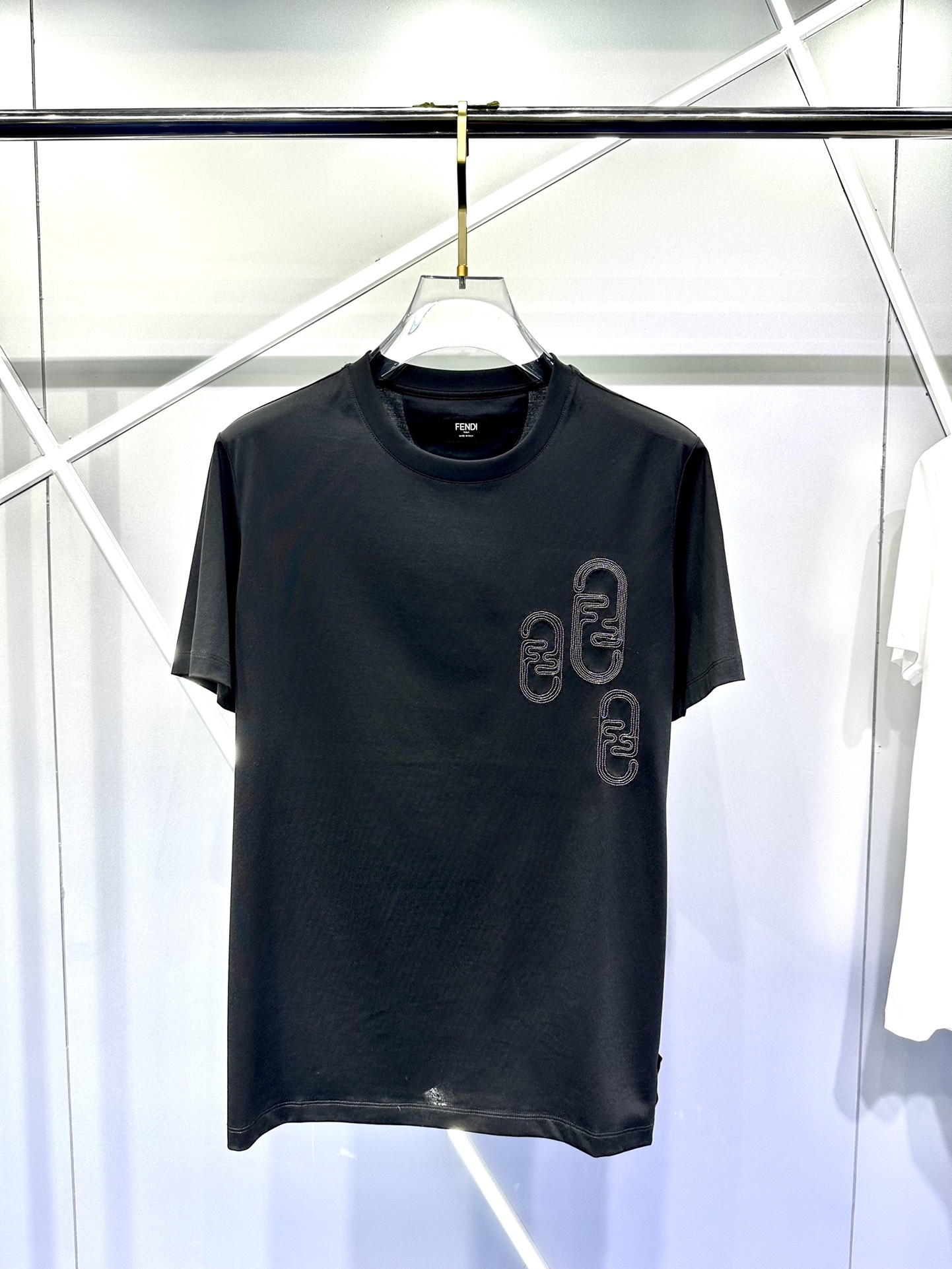 Fendi 23ss专柜同款圆领短袖T恤