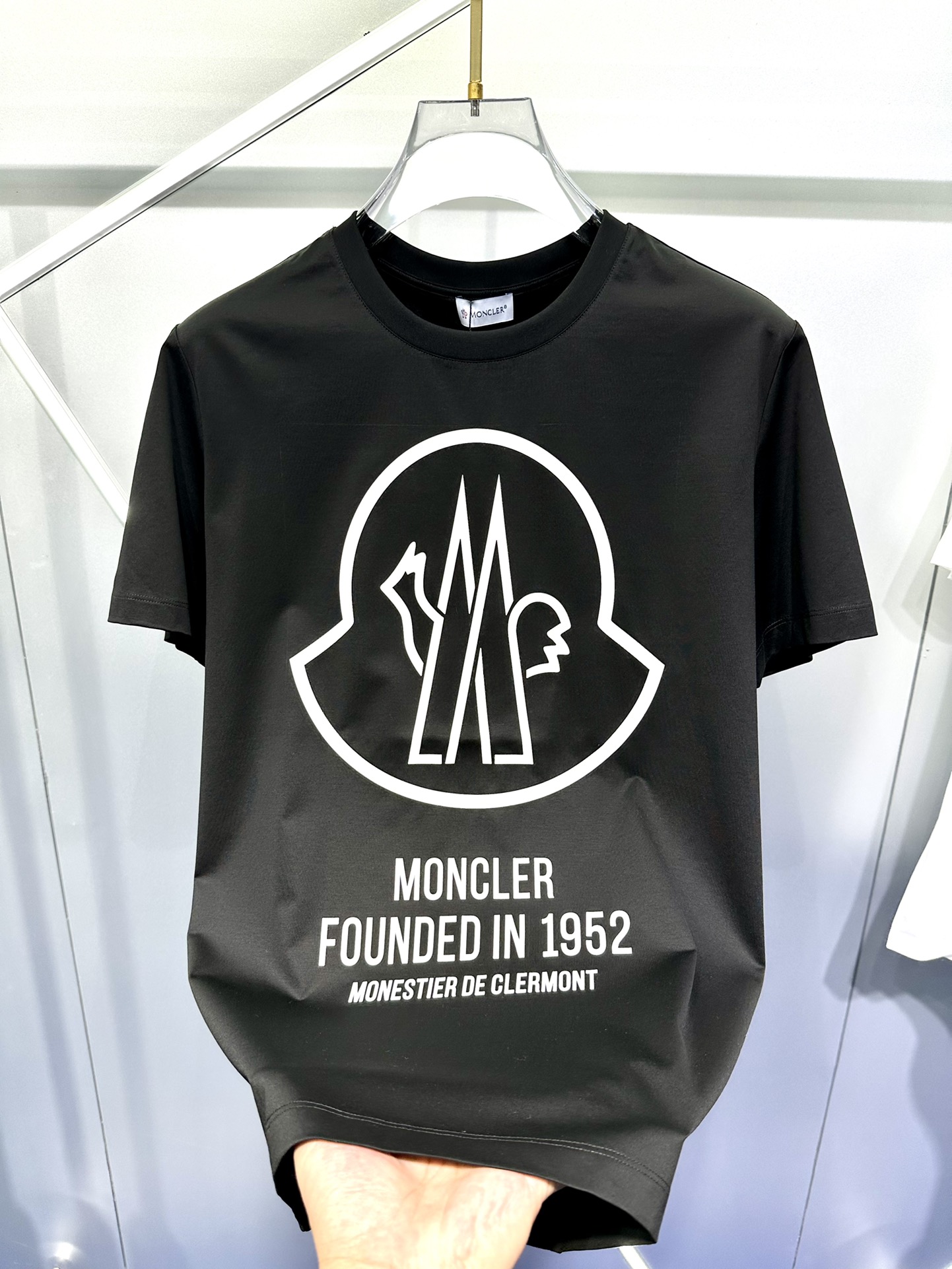 Moncler 23ss专柜同款圆领短袖T恤