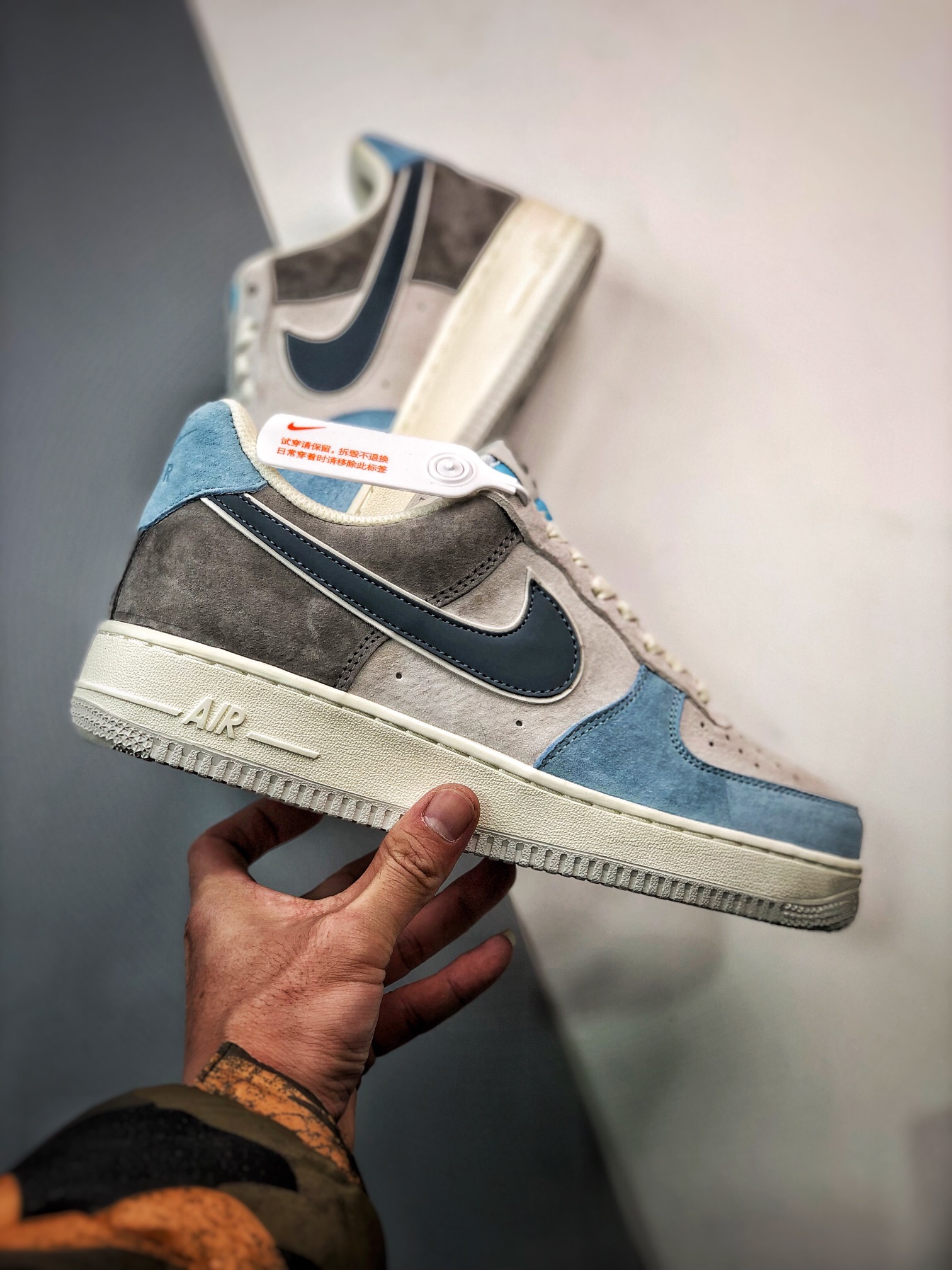 AirForce107Low灰白蓝麂