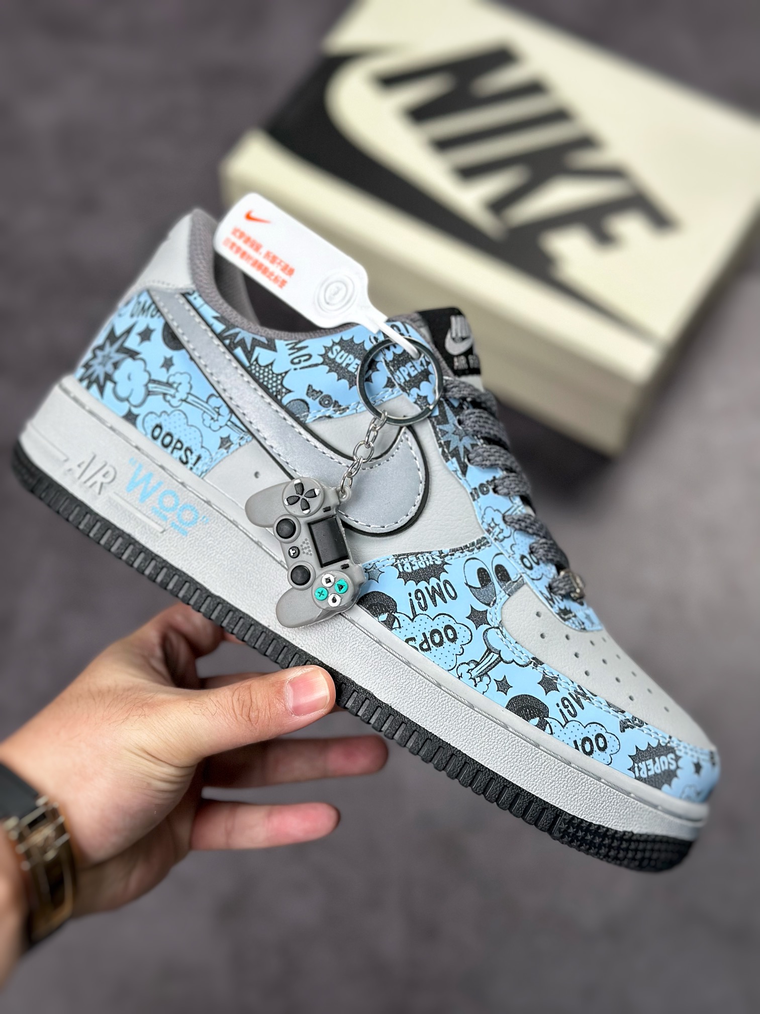 Nike Air Force 1 Low 07 Gray Smurfs ZG0088-822