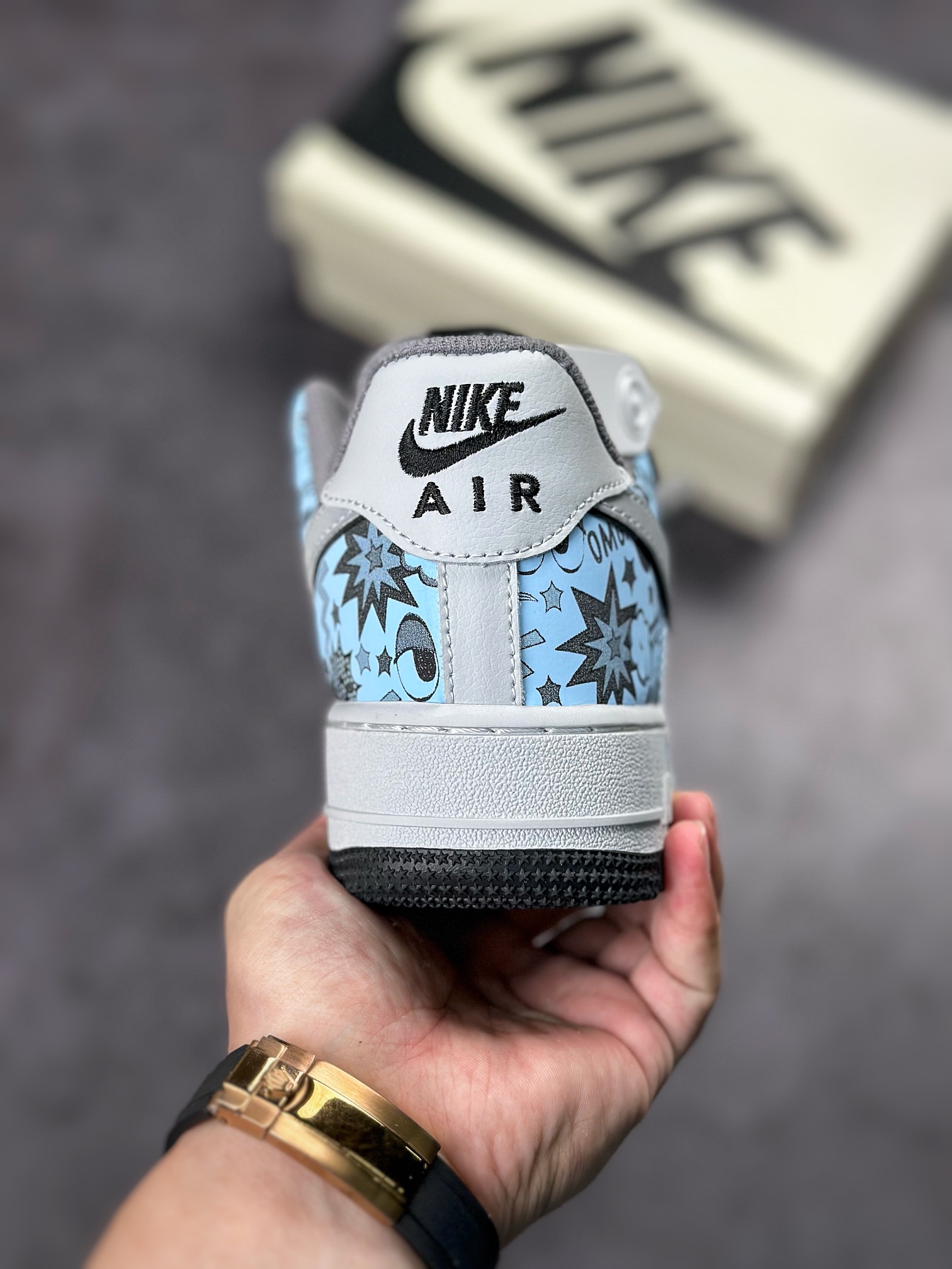 Nike Air Force 1 Low 07 Gray Smurfs ZG0088-822