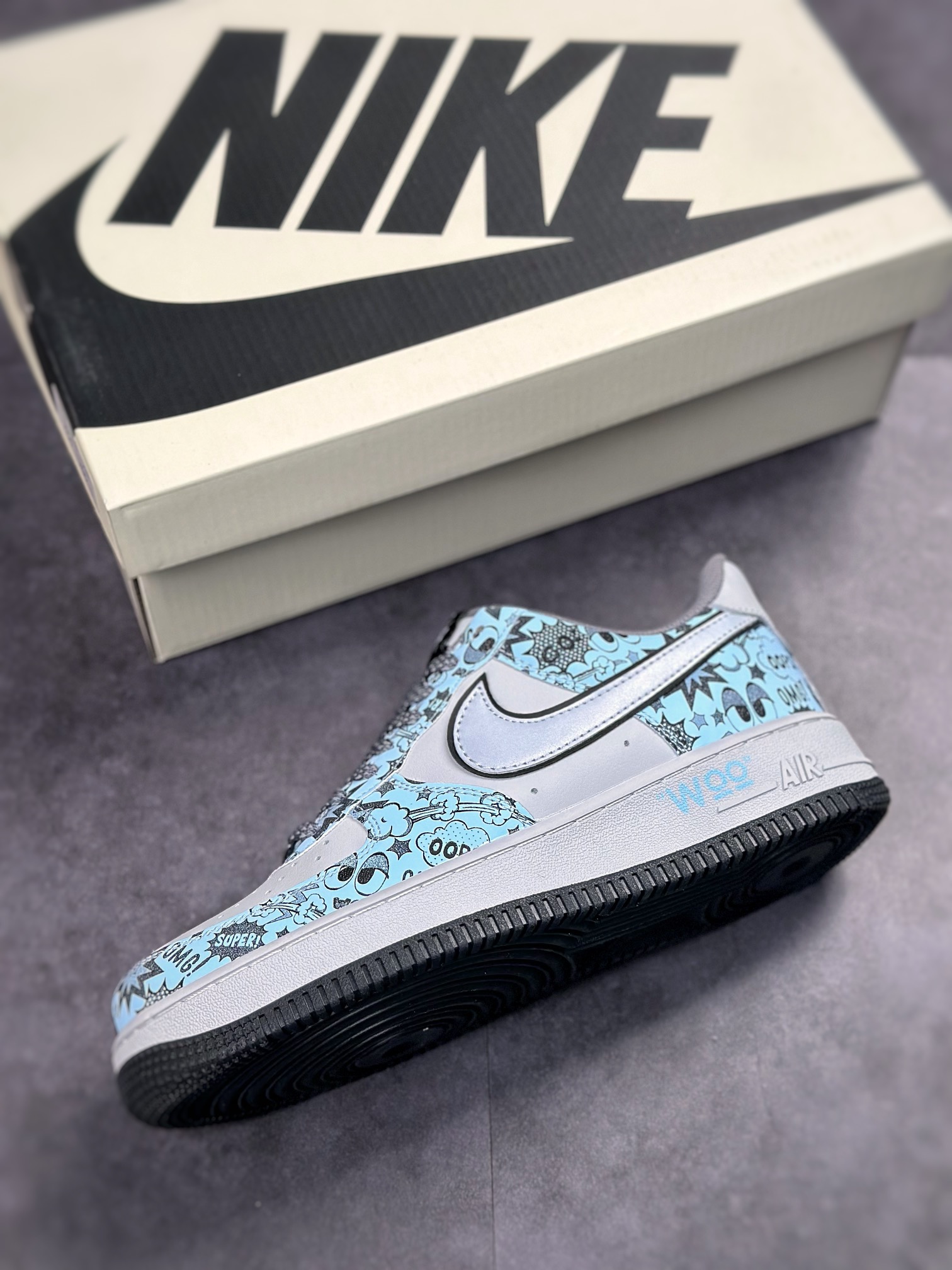 Nike Air Force 1 Low 07 Gray Smurfs ZG0088-822