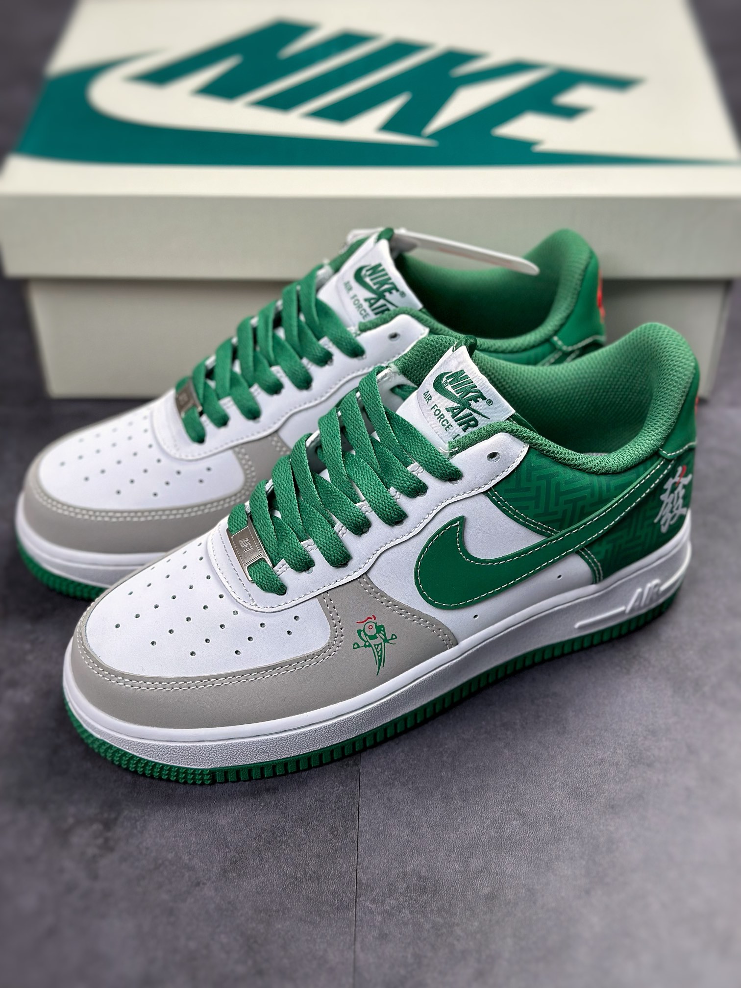 250 Nike Air Force 1 Low 07 雀神白灰绿BS9055-806