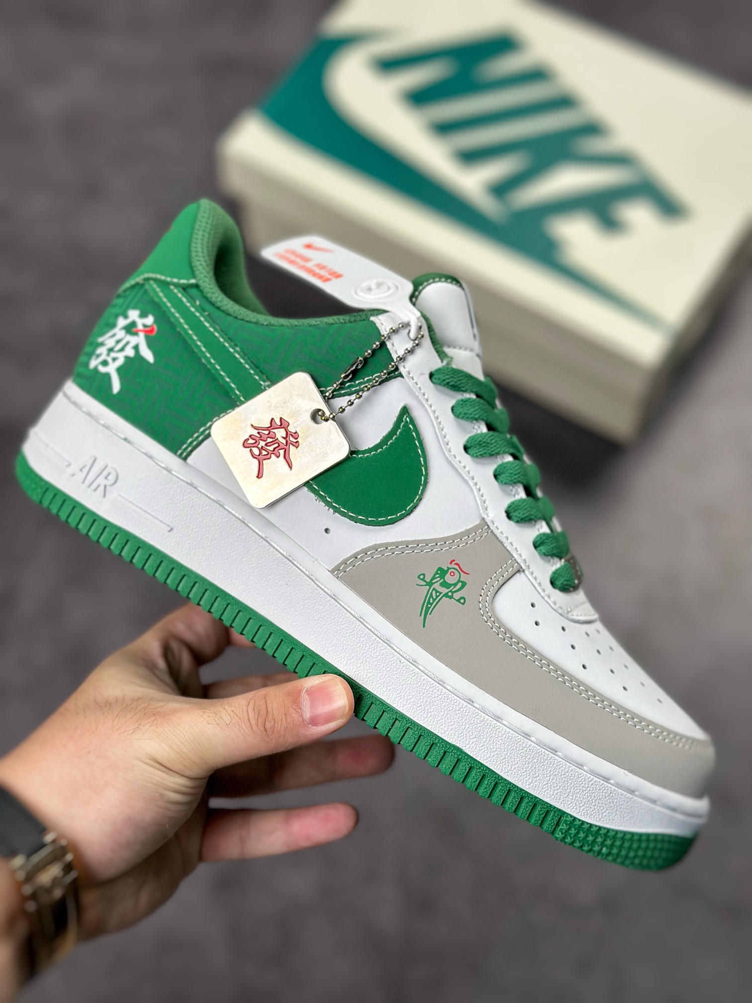 250 Nike Air Force 1 Low 07 雀神白灰绿BS9055-806