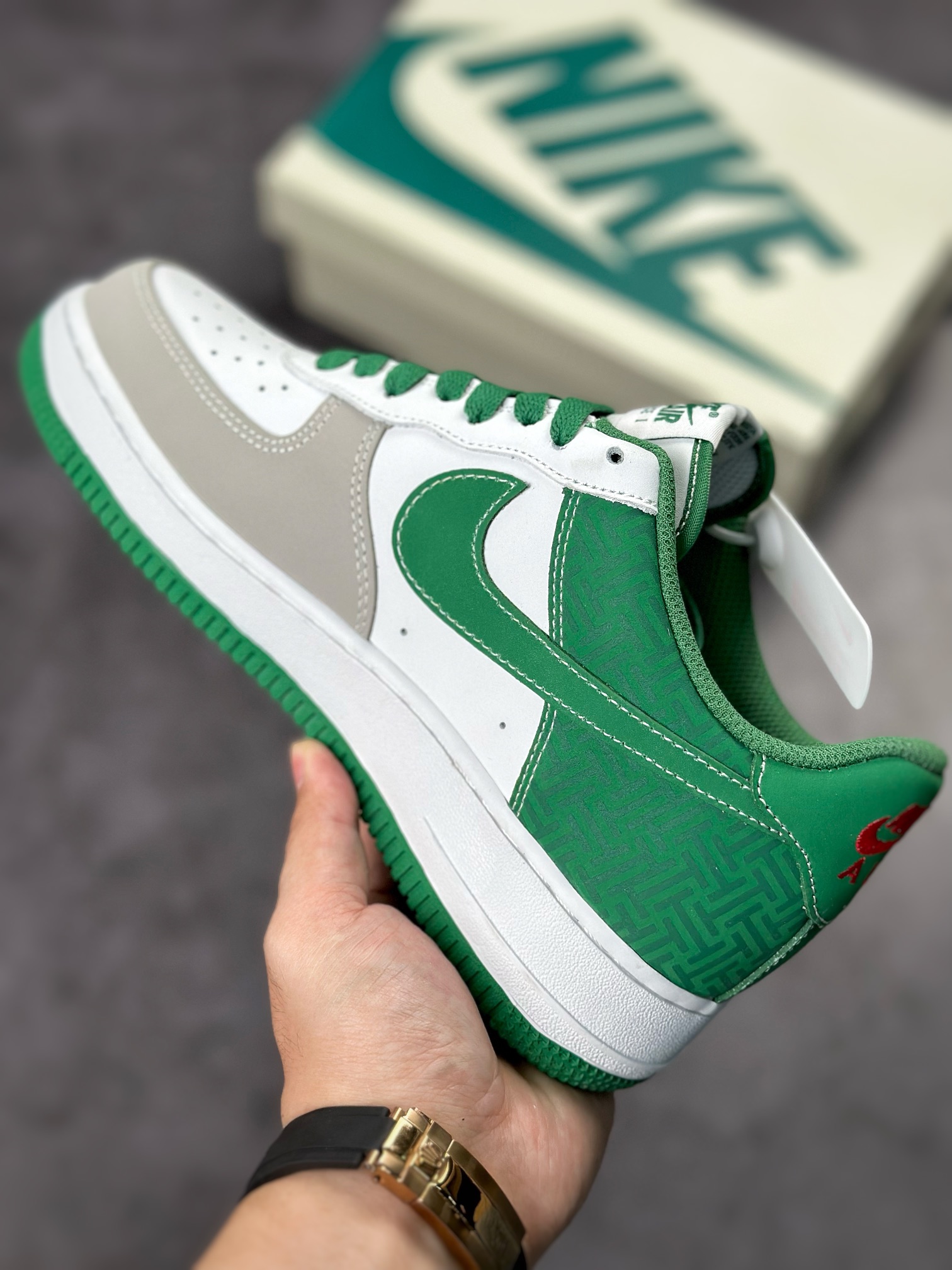 250 Nike Air Force 1 Low 07 雀神白灰绿BS9055-806