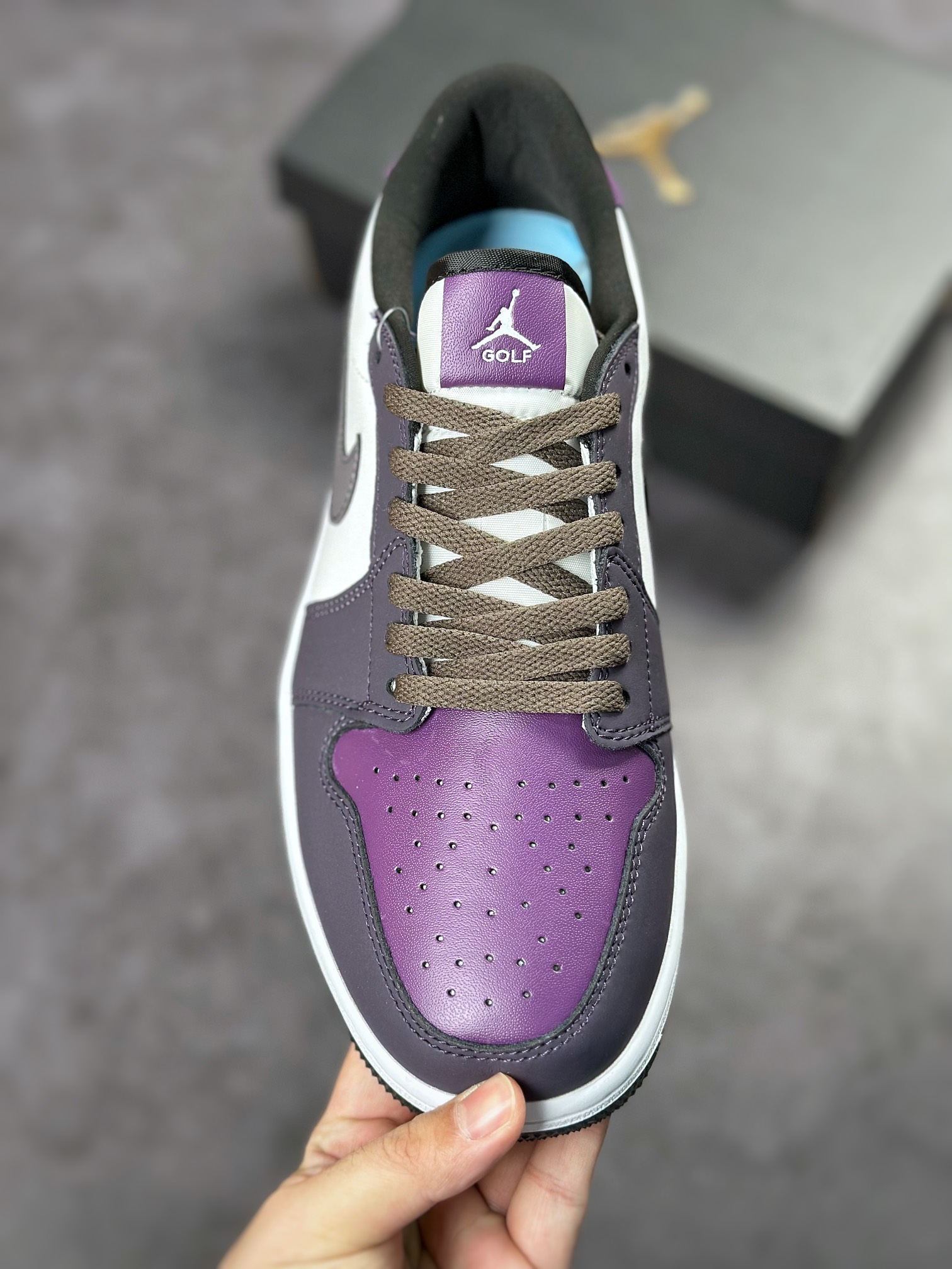 200 Air Jordan 1 Low 白紫脚趾高尔夫 AJ1乔1低帮休闲板鞋 DZ9787-155
