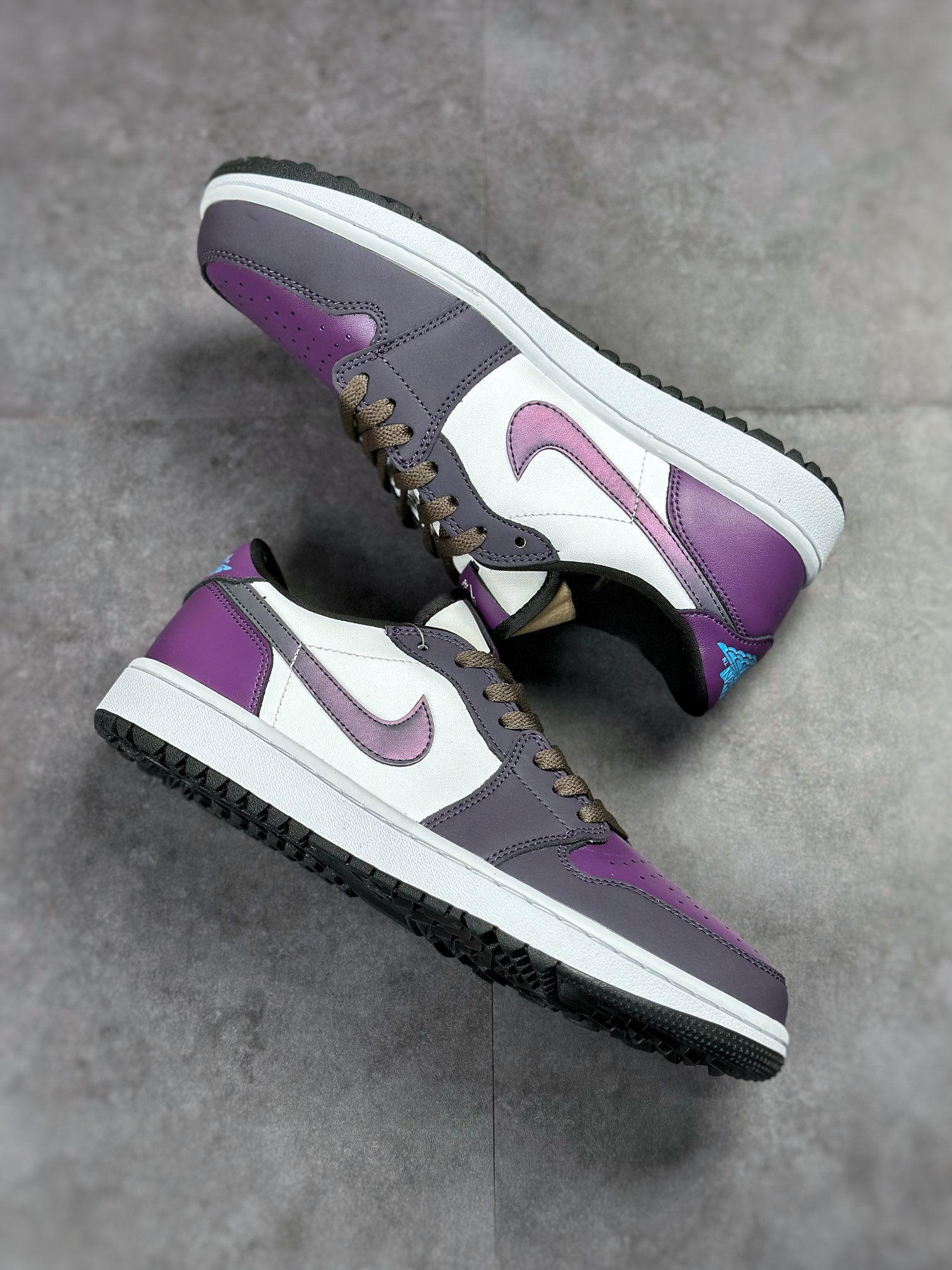 200 Air Jordan 1 Low 白紫脚趾高尔夫 AJ1乔1低帮休闲板鞋 DZ9787-155