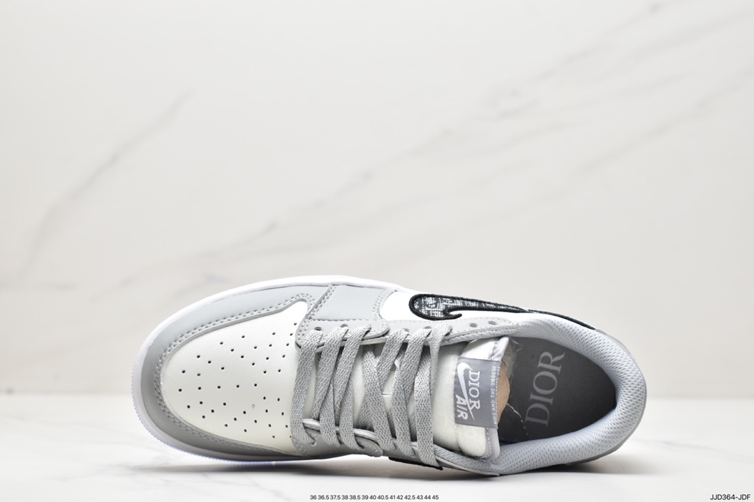 130 AJ1低帮迪奥联名白灰 乔丹/Air Jordan AJ1 aj1 乔丹1代低帮系列CN8608-002